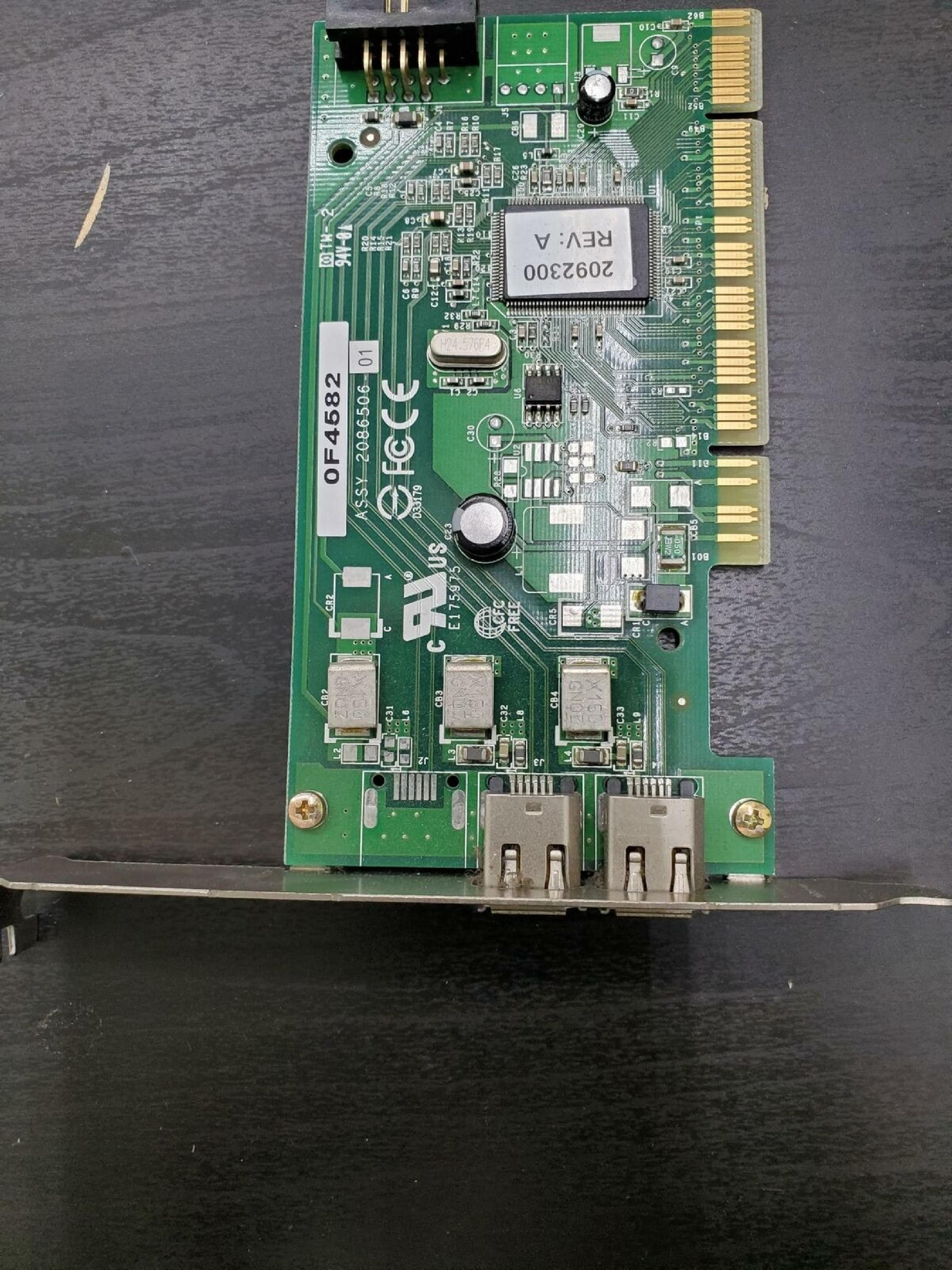 ADAPTEC 0F4582 2 1394 FIREWIRE PORTS PCI