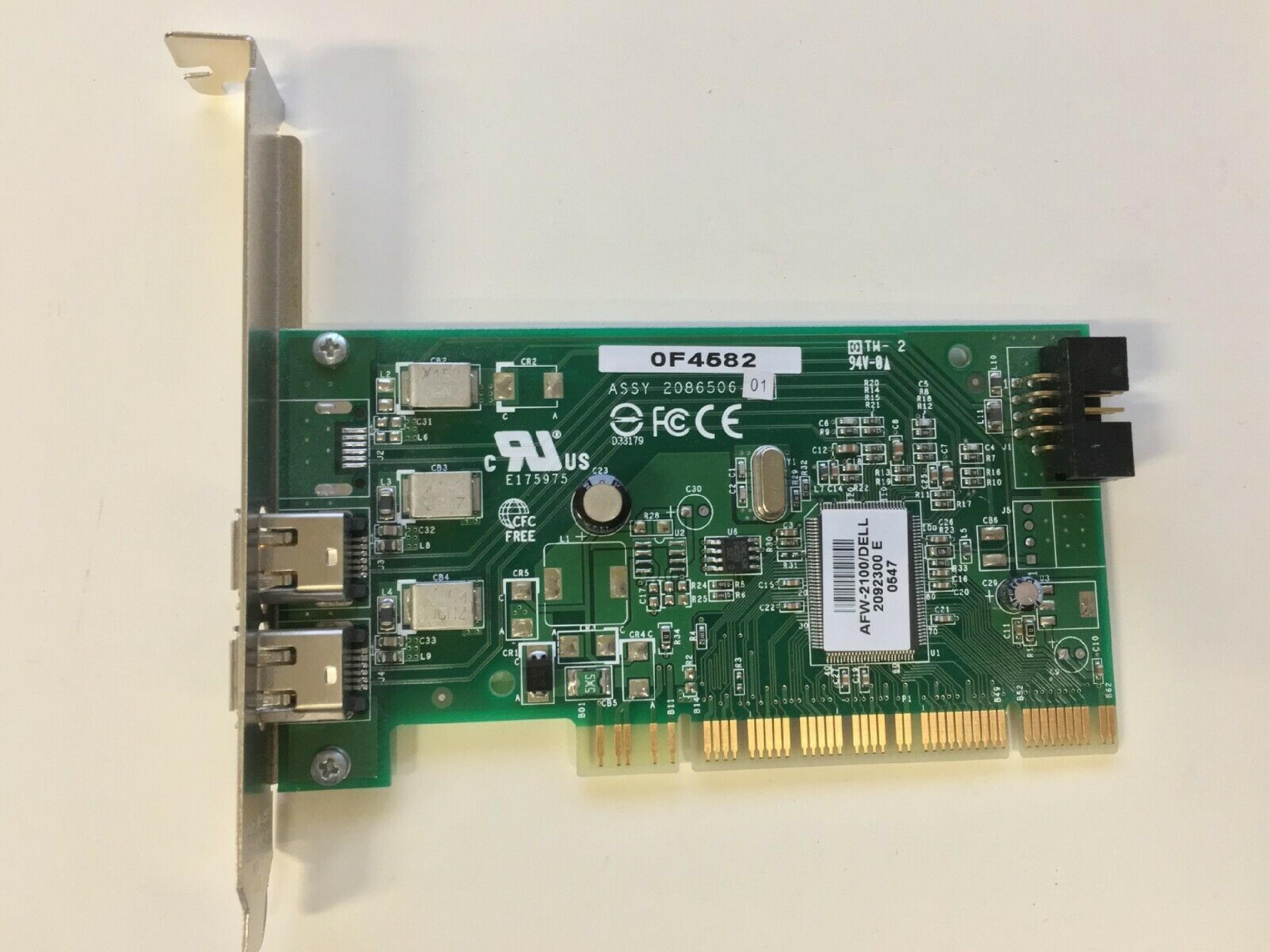 ADAPTEC F4582 2 1394 FIREWIRE PORTS PCI