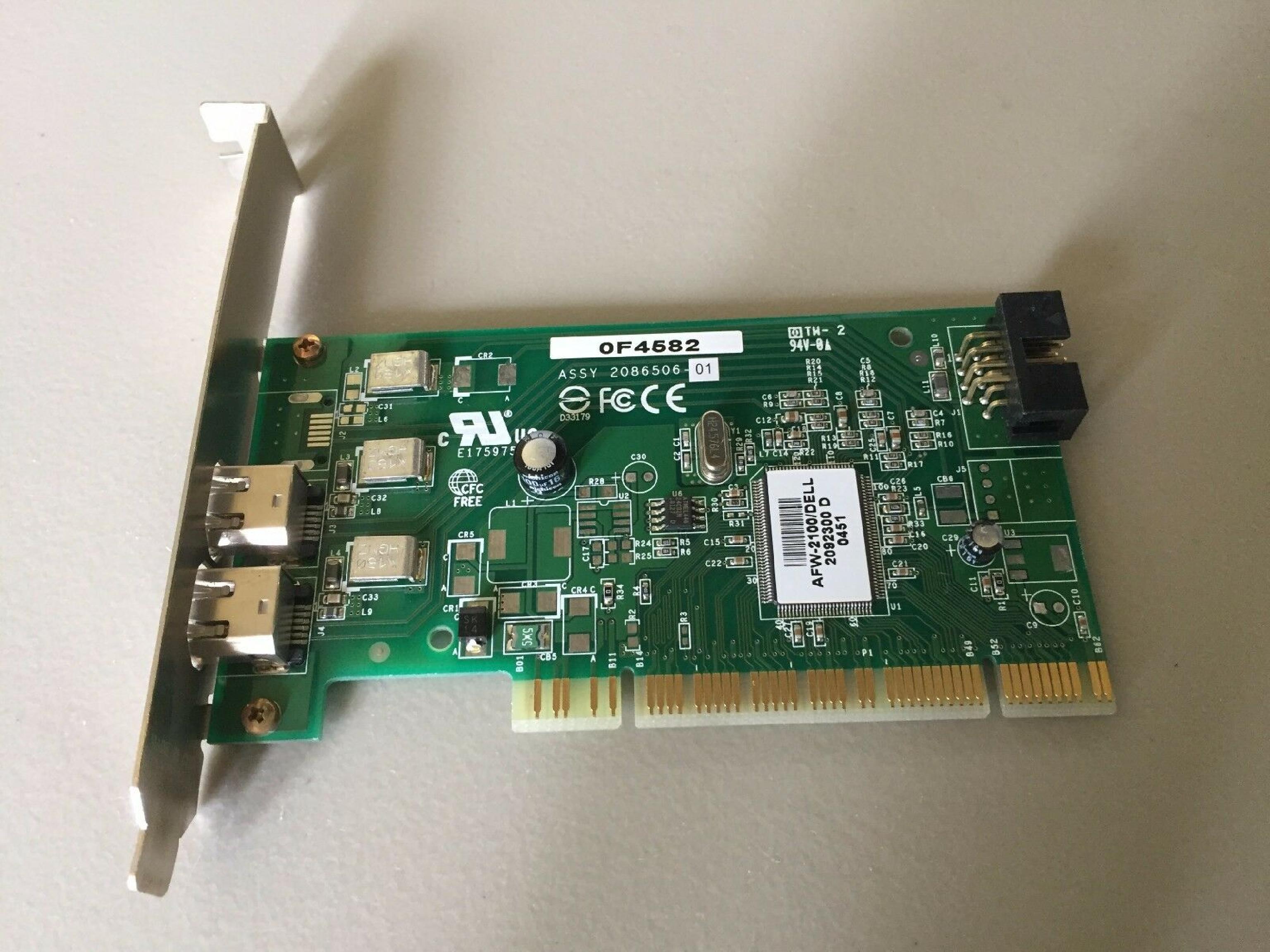 ADAPTEC F4582 2 1394 FIREWIRE PORTS PCI