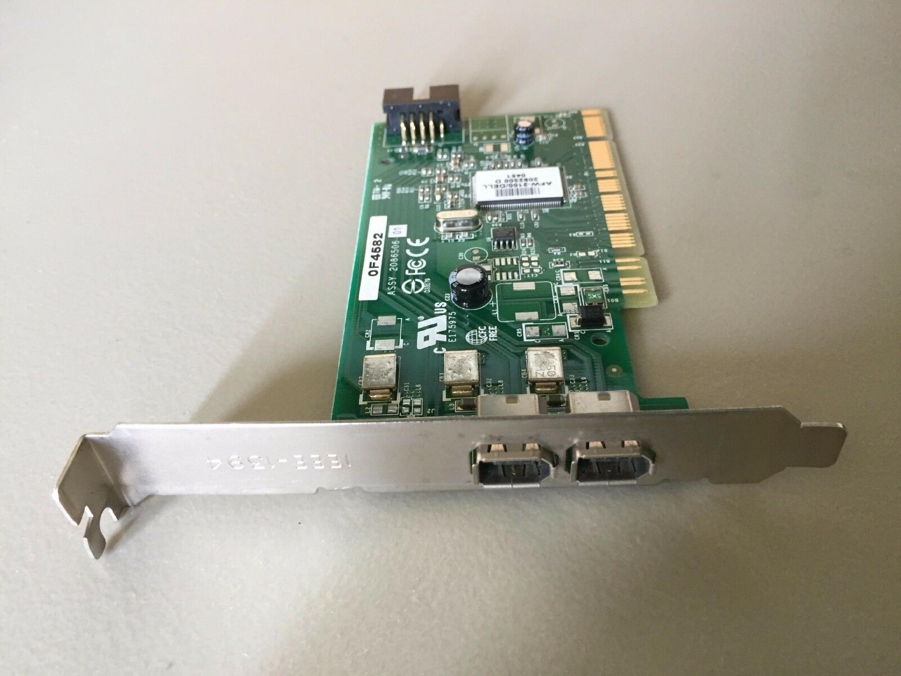 ADAPTEC F4582 2 1394 FIREWIRE PORTS PCI