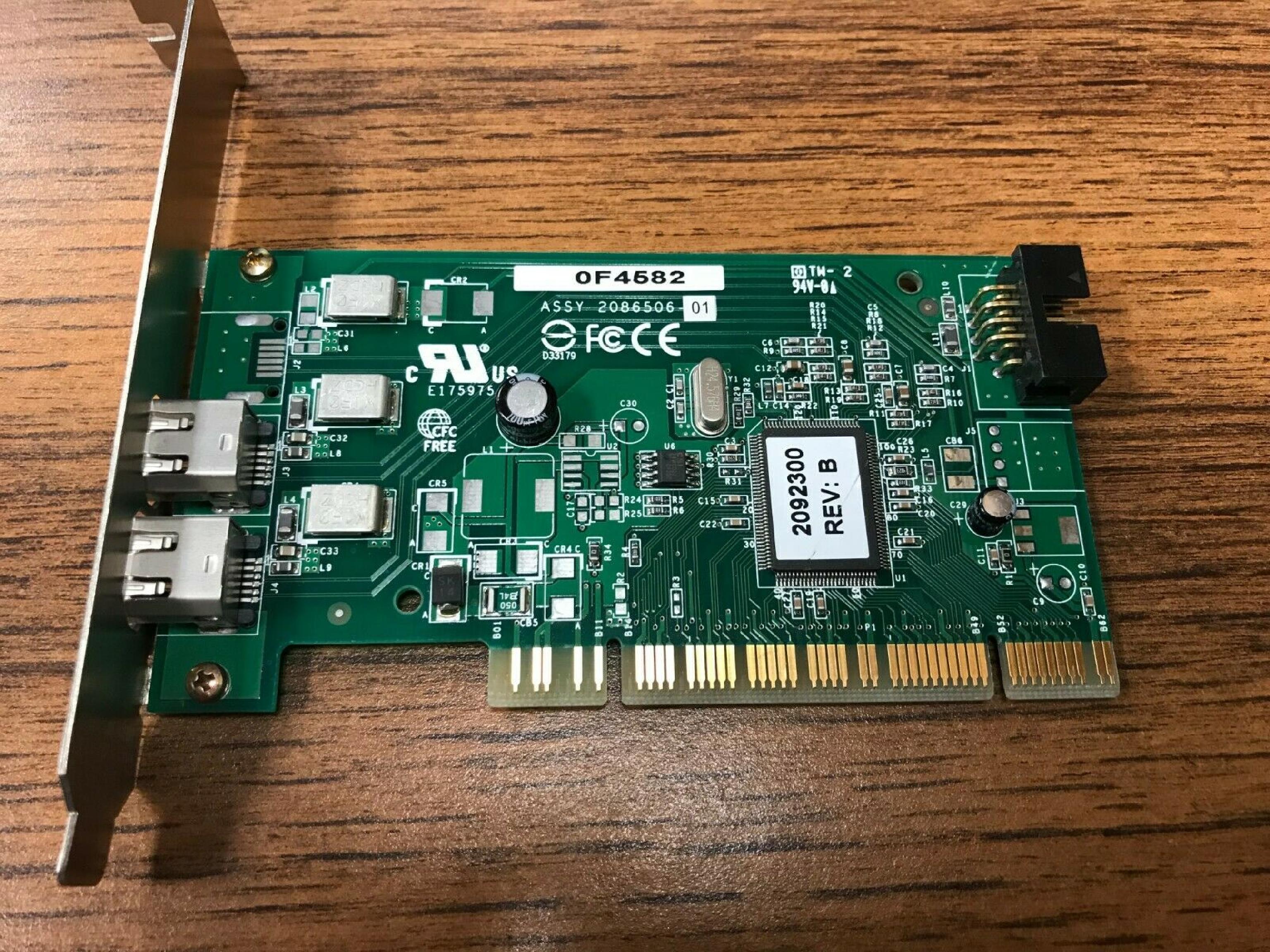 ADAPTEC CN-0F4582 2 1394 FIREWIRE PORTS PCI