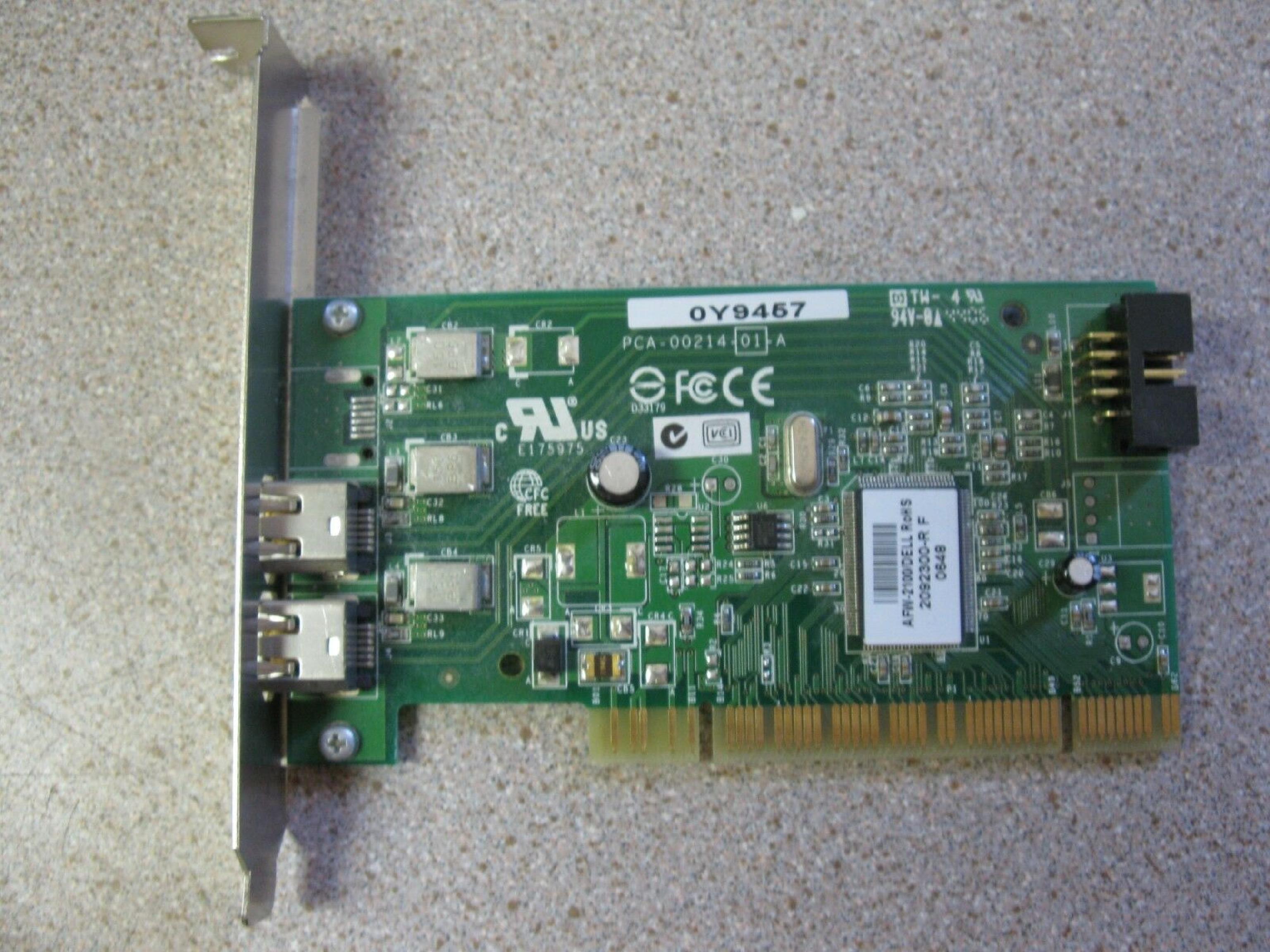 ADAPTEC AFW-2100 2 1394 FIREWIRE PORTS PCI