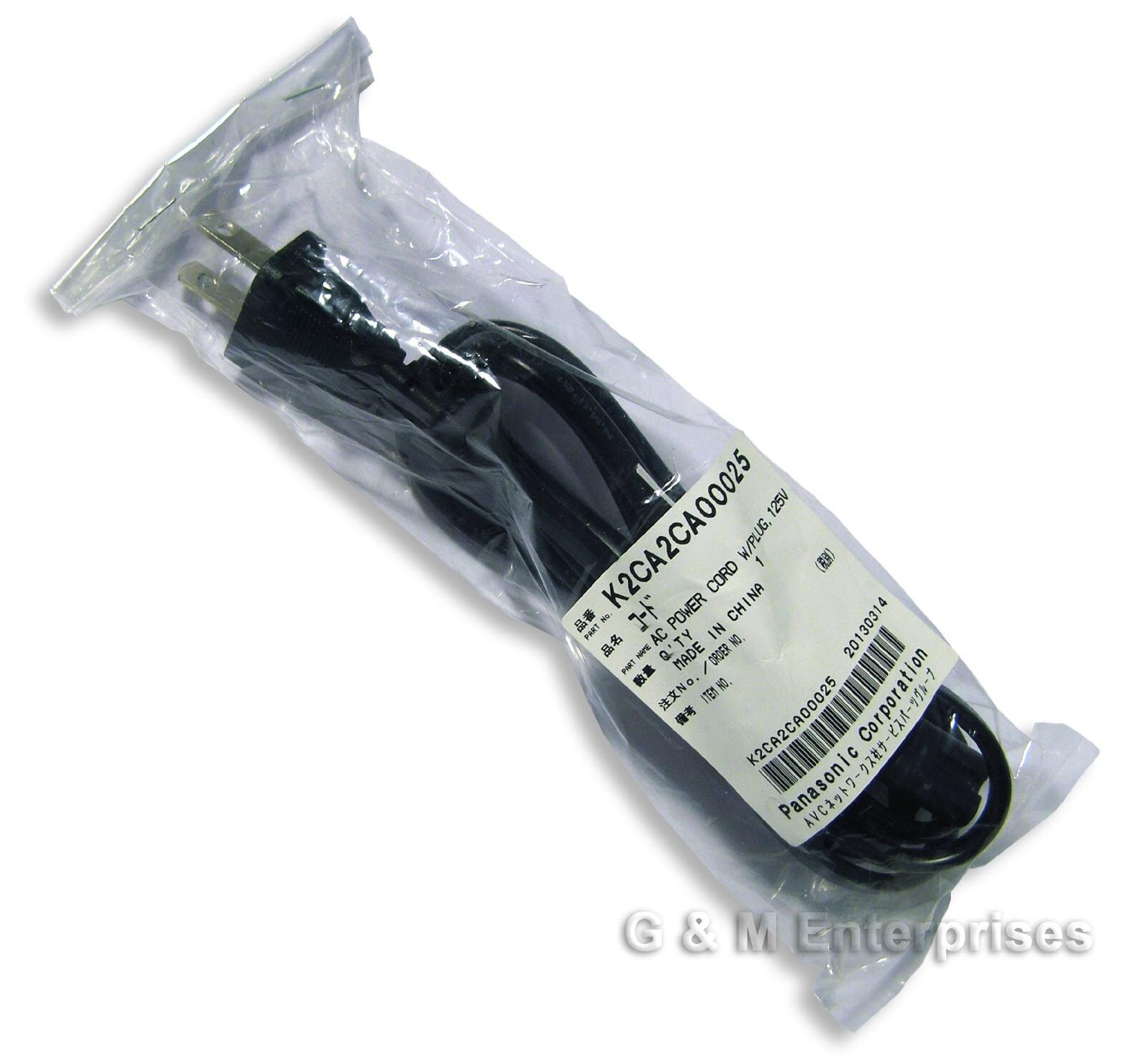 PANASONIC K2CA2CA00025 AC CABLE FOR CAMCORDERS