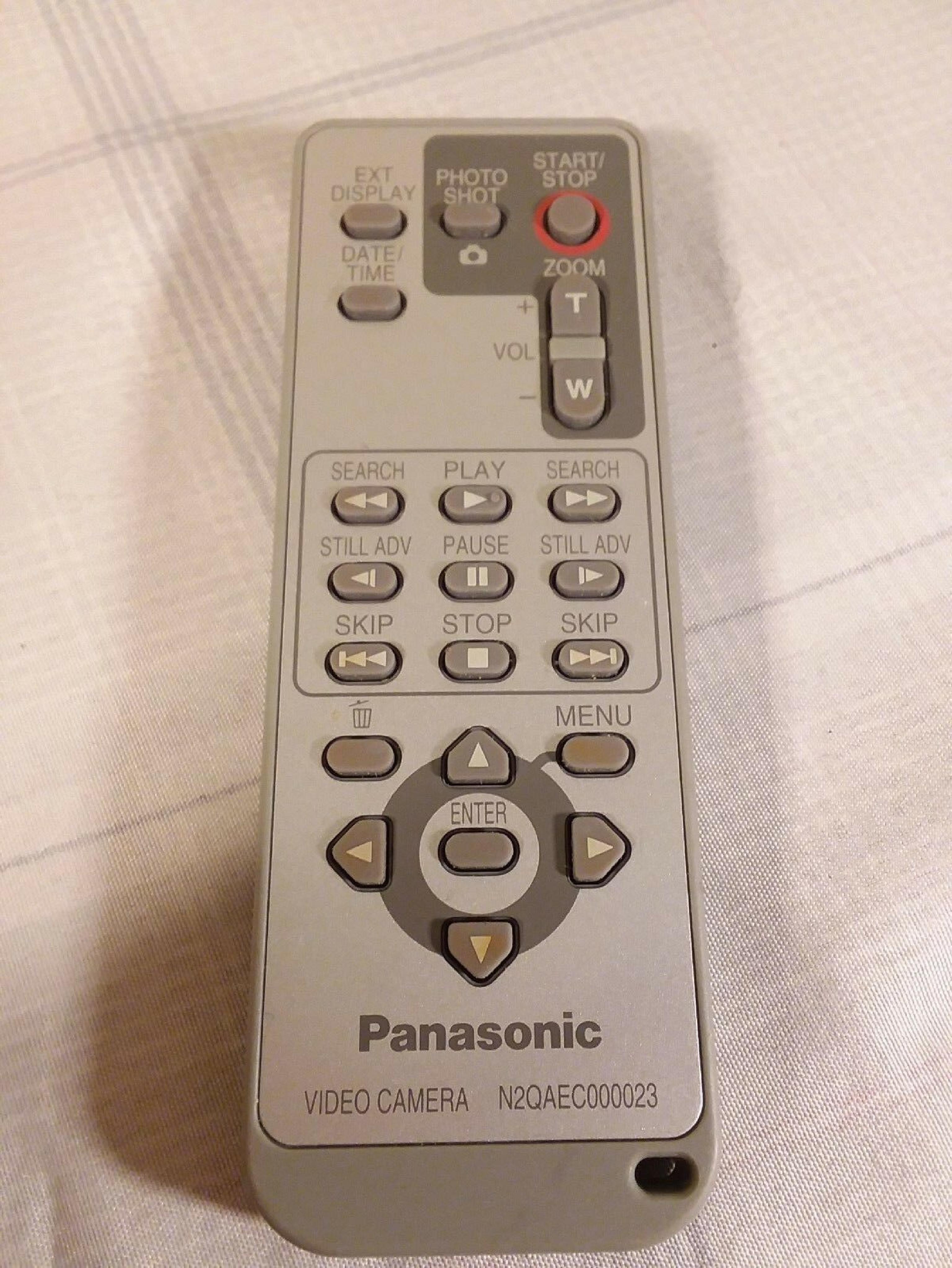 PANASONIC N2QAEC000023 REMOTE CONTROL FOR CAMCORDER