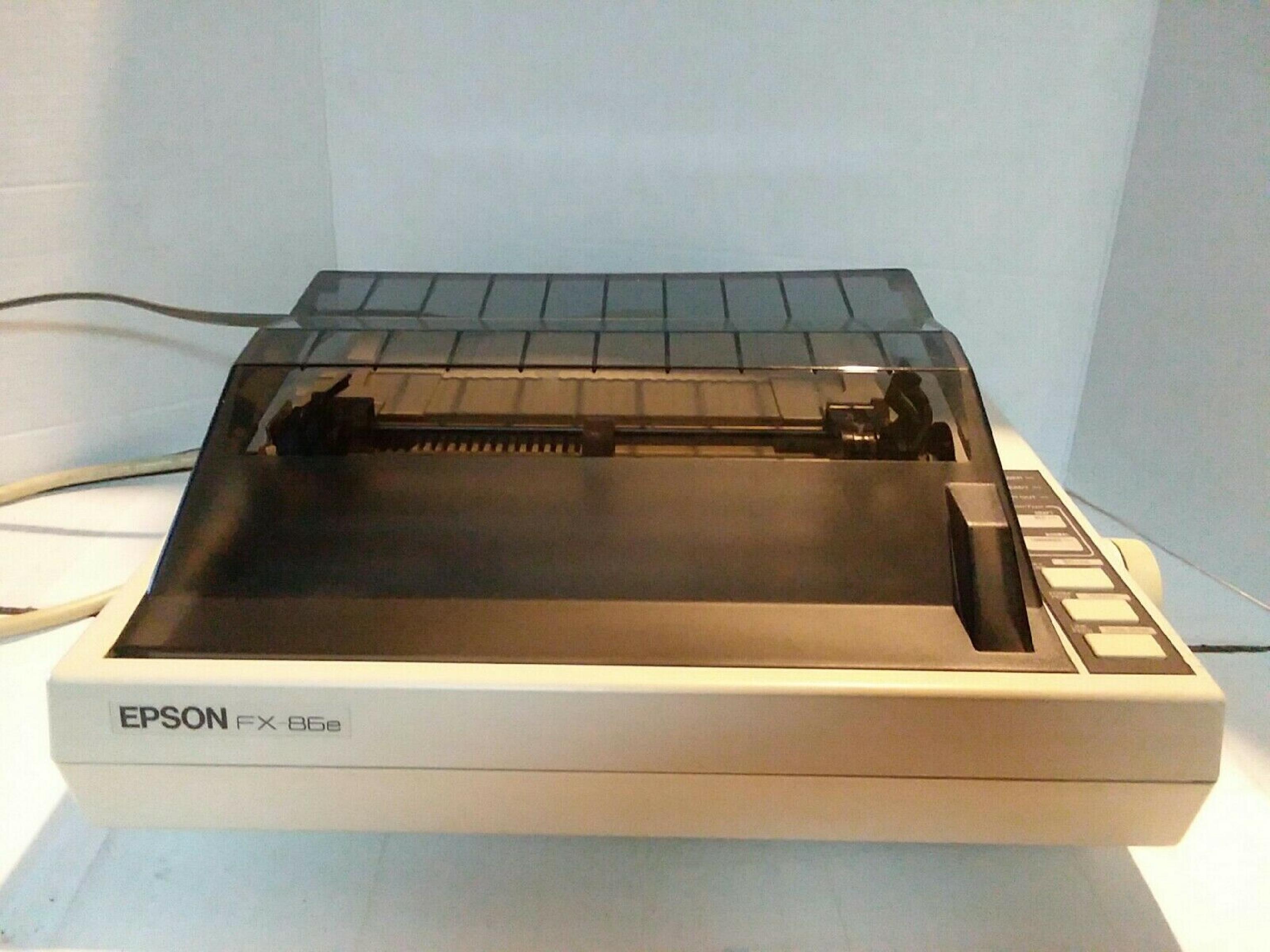 EPSON FX-86E DOT MATRIX PRINTER - TESTED GOOD