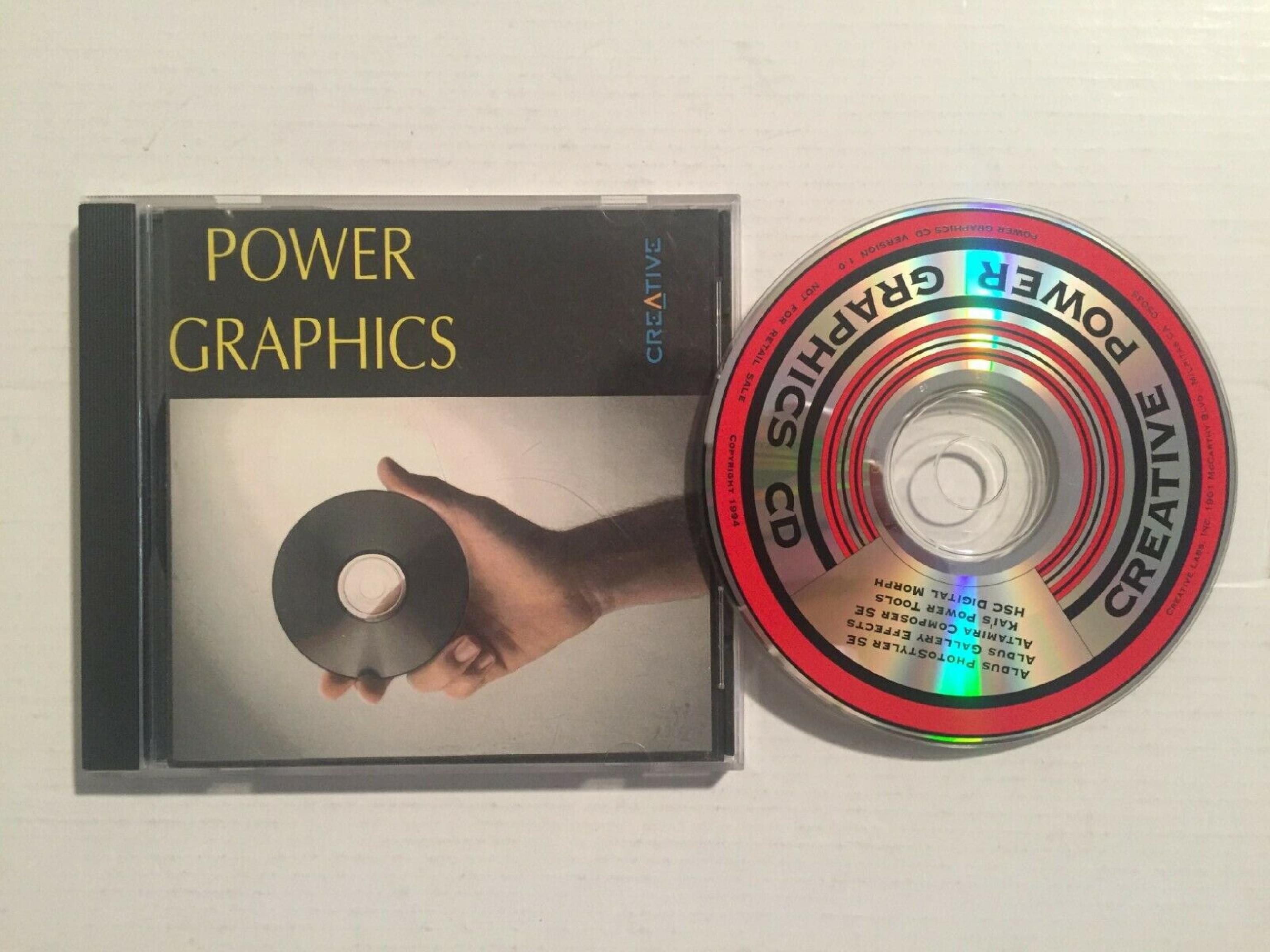 CREATIVE LABS POWER GRAPHICS POWER GRAPHICS ON CD-ROM ALDUS ALTAMIRA KAI'S HSC