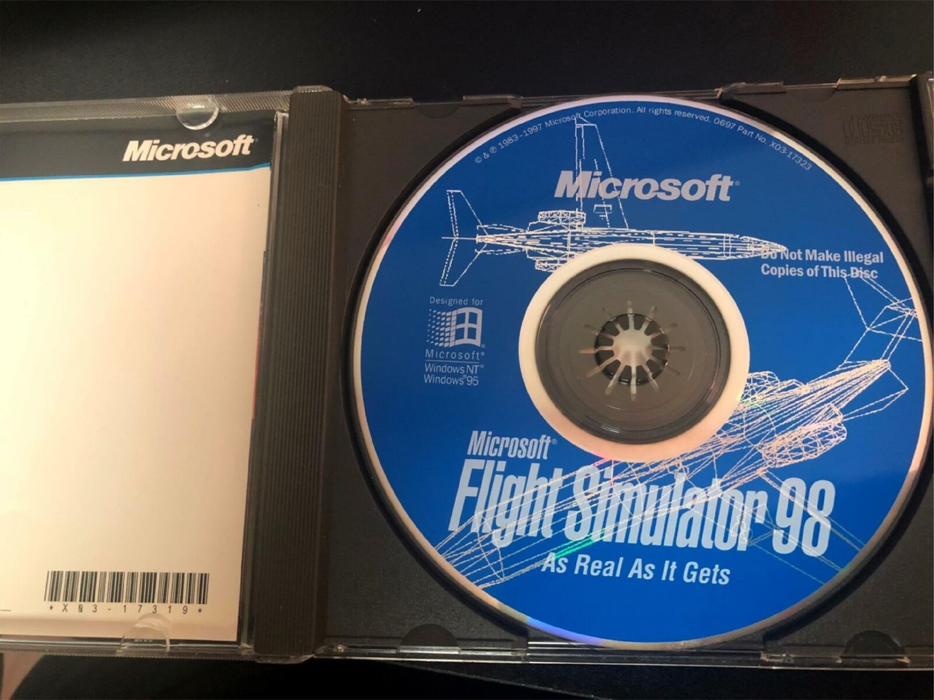 MICROSOFT FLIGHT SIMULATOR 98 FLIGHT SIMULATOR 98 ON CD-ROM