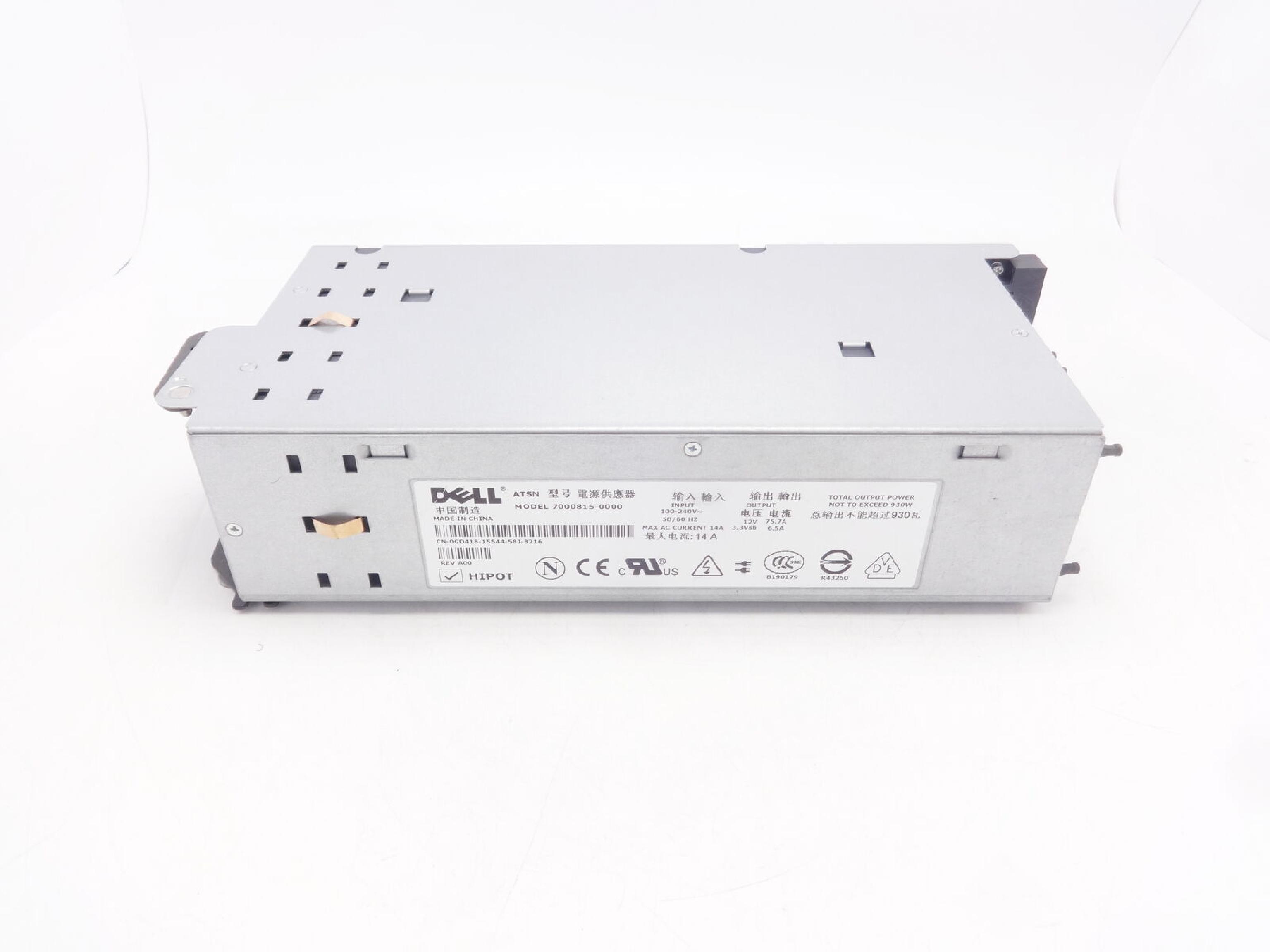 DELL GD418 930W POWER SUPPLY HOT SWAP SERVER FOR POWEREDGE 2800