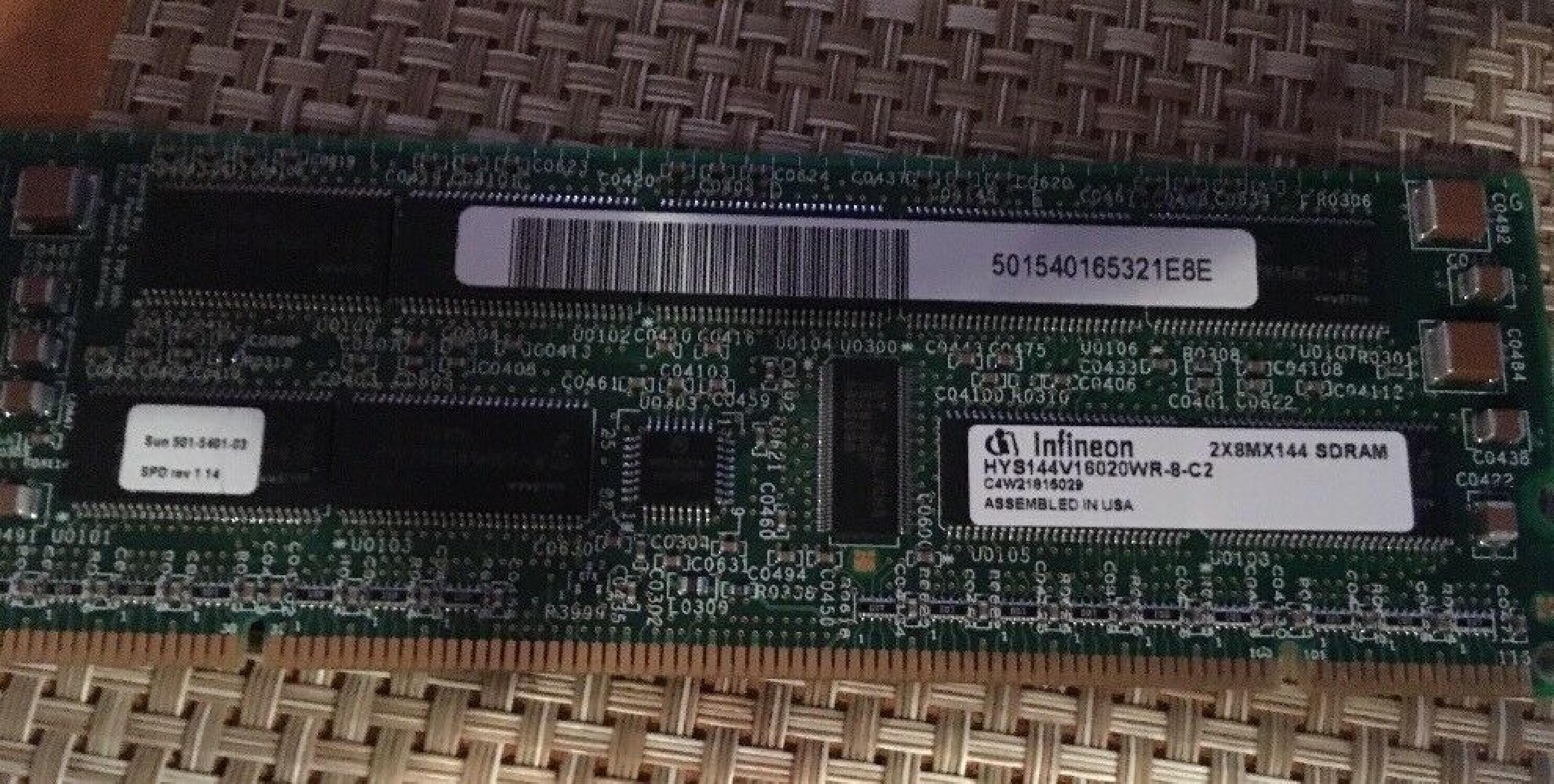 SUN MICROSYSTEMS 501-5401-03 256MB 4X512 SRAM DIMM PRICING SUN MEMORY MODULE FOR SUNFIRE 280R