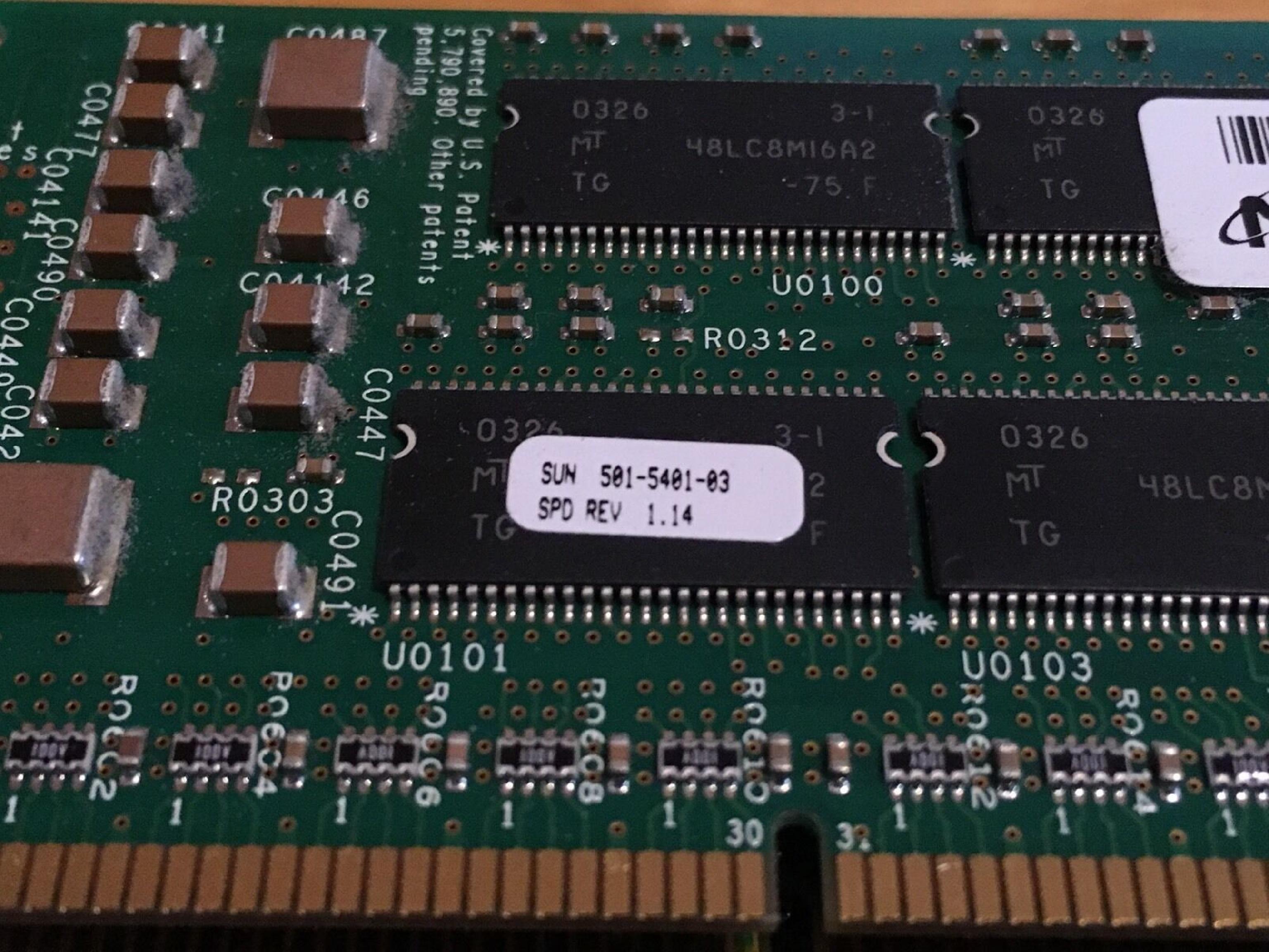 SUN MICROSYSTEMS 501-5401-03 256MB 4X512 SRAM DIMM PRICING SUN MEMORY MODULE FOR SUNFIRE 280R