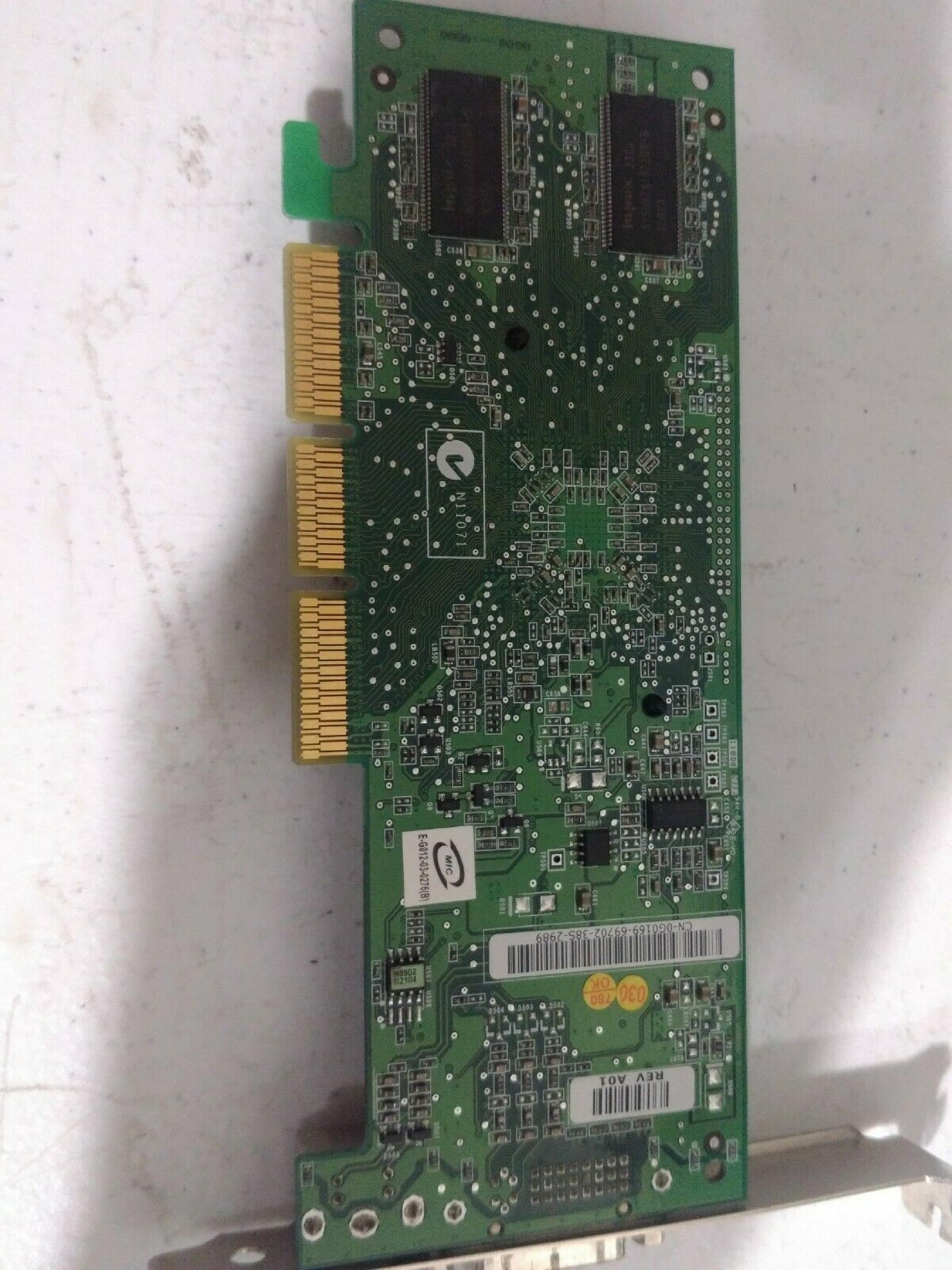 DELL G0169 64MB AGP VIDEO CARD WITH S-VIDEO AND DVI OUTPUT