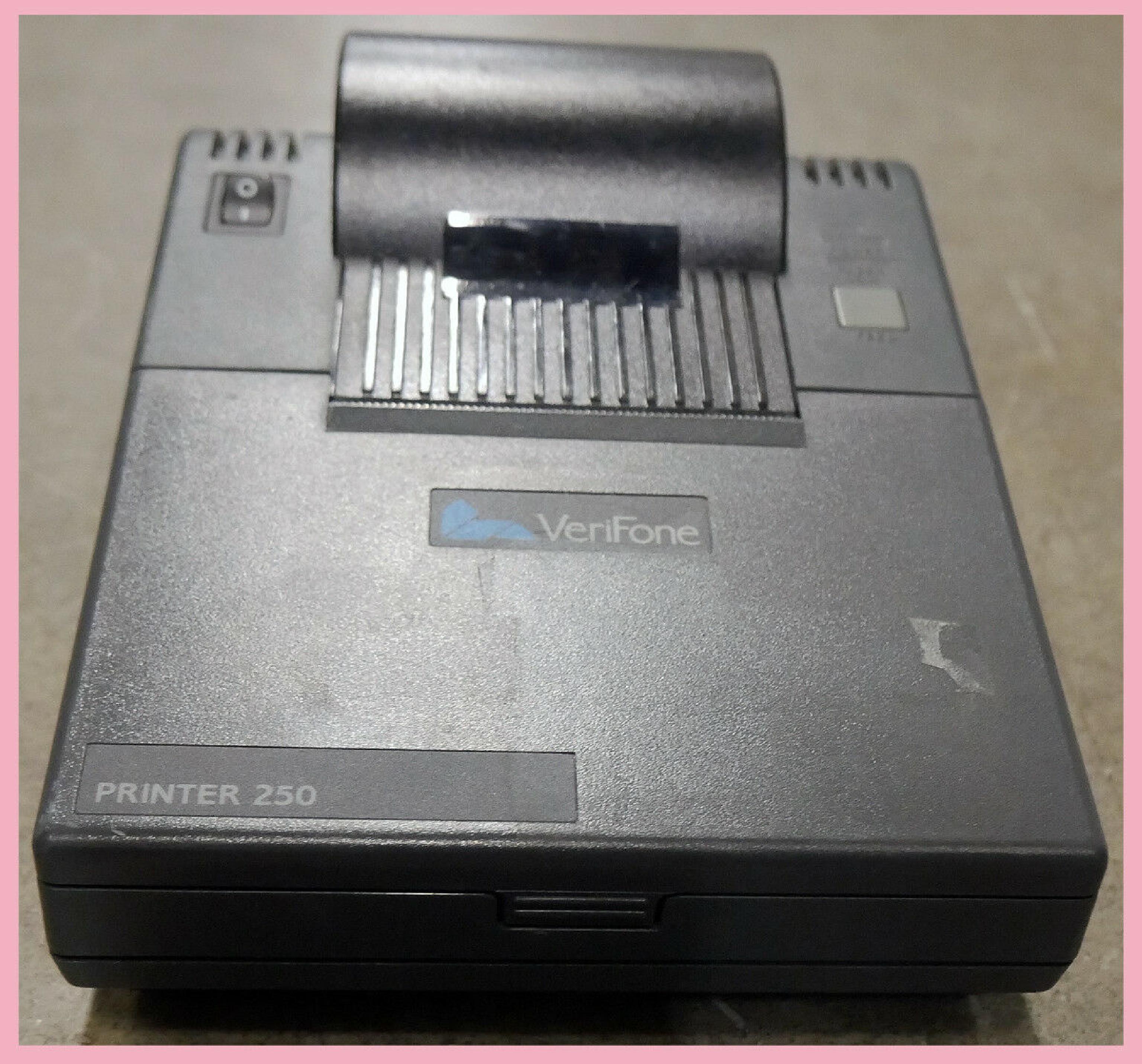 VERIFONE P002-113-00.H03 POS PRINTER WITH POWER SUPPLY REV H OR E