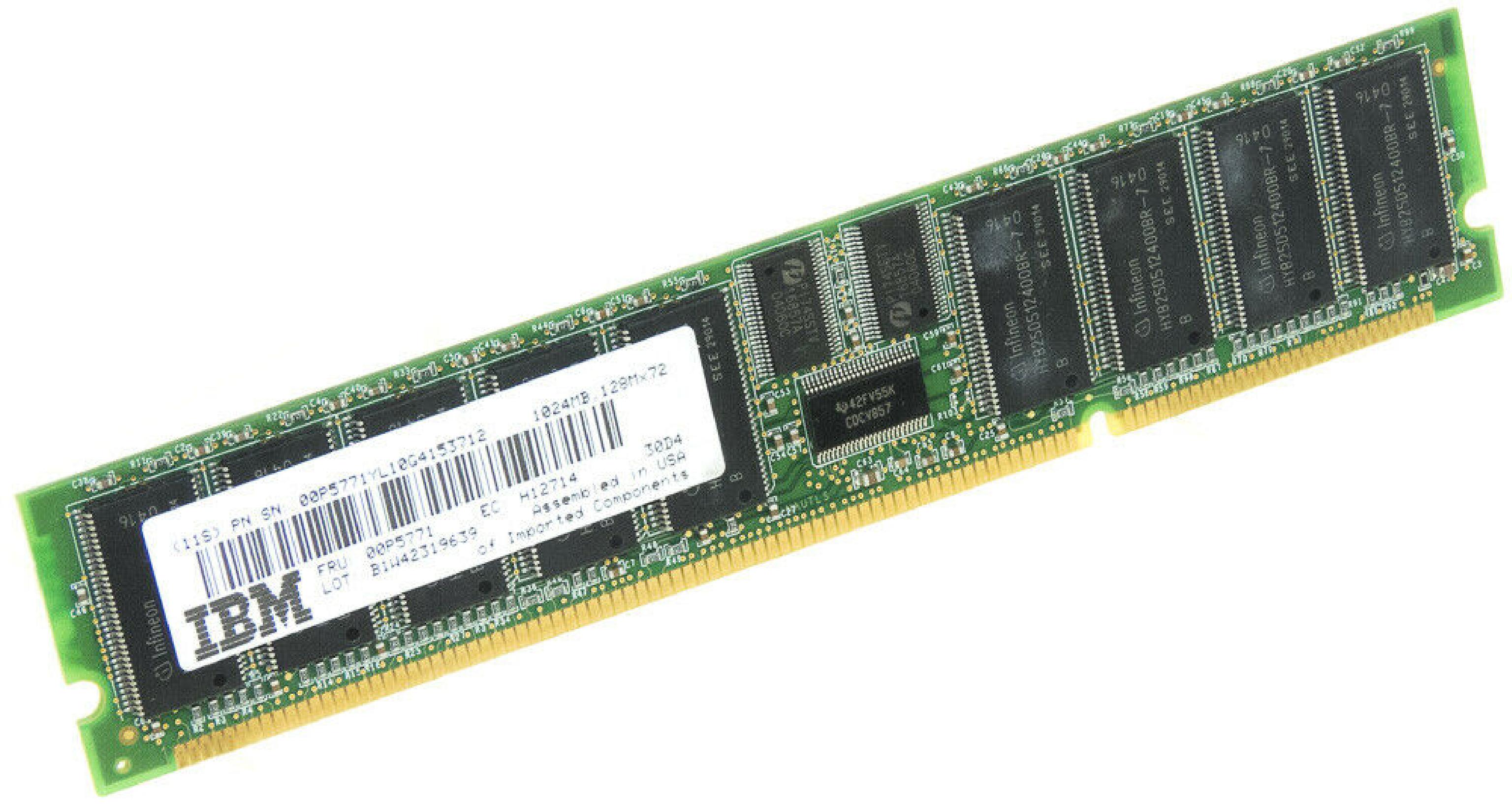 IBM 00P5771 1GB 128M X 72 DIMM 208 PIN