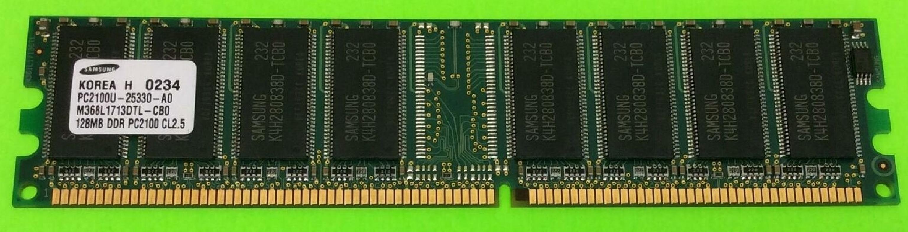 SAMSUNG M368L1713DTL-CB0 128MB DDR PC22100