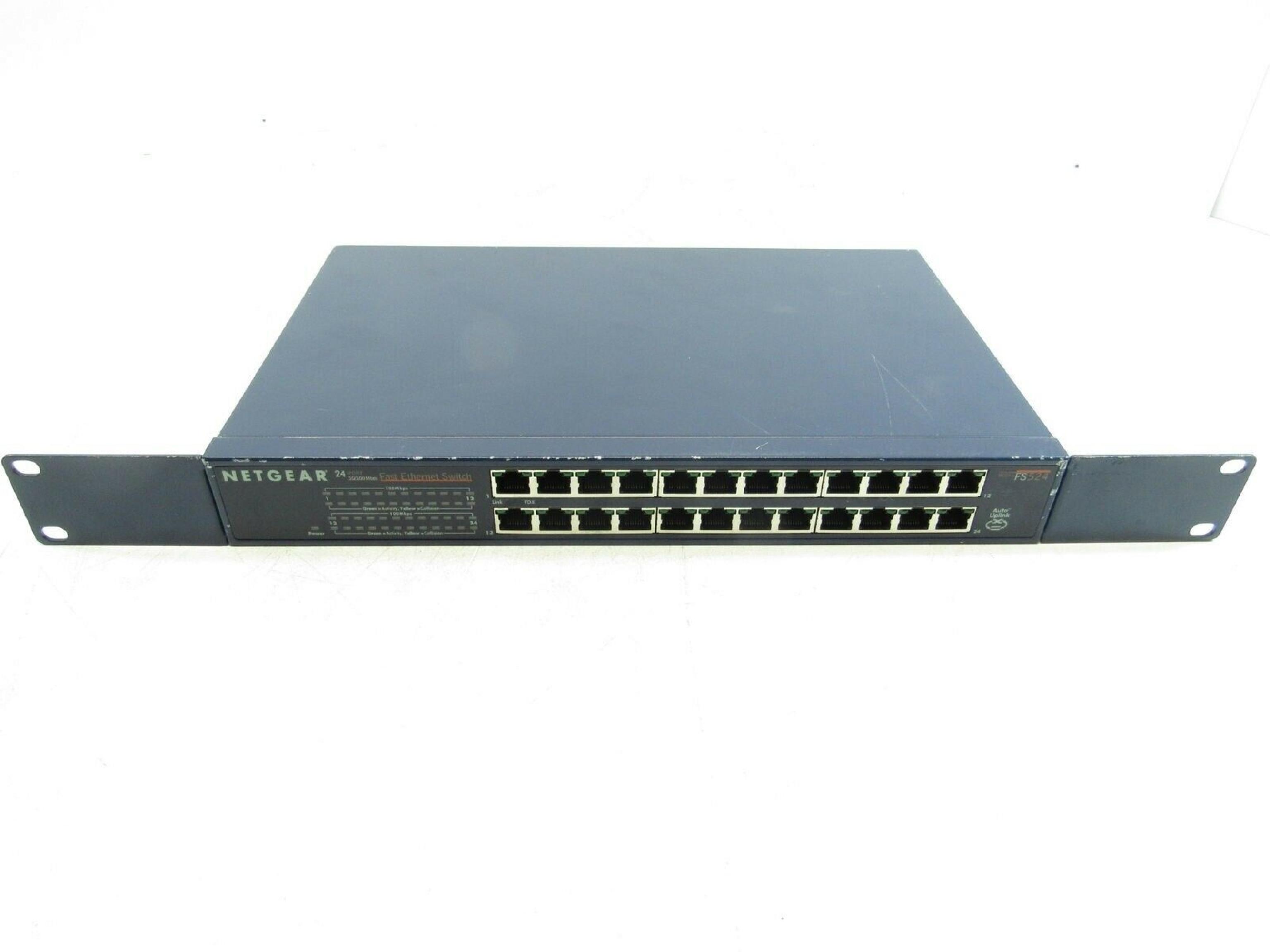 NETGEAR FS524 24 PORT 10/100MBPS FAST ETHERNET SWITCH