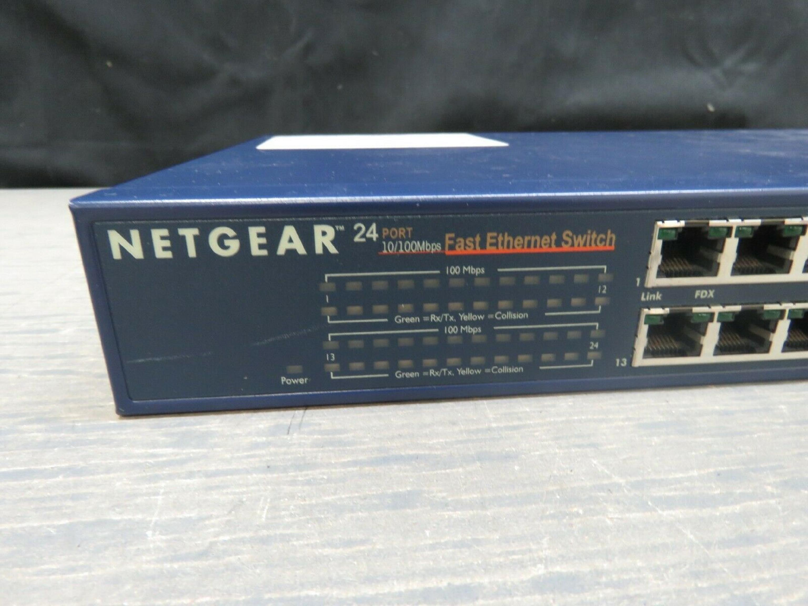 NETGEAR FS524 24 PORT 10/100MBPS FAST ETHERNET SWITCH