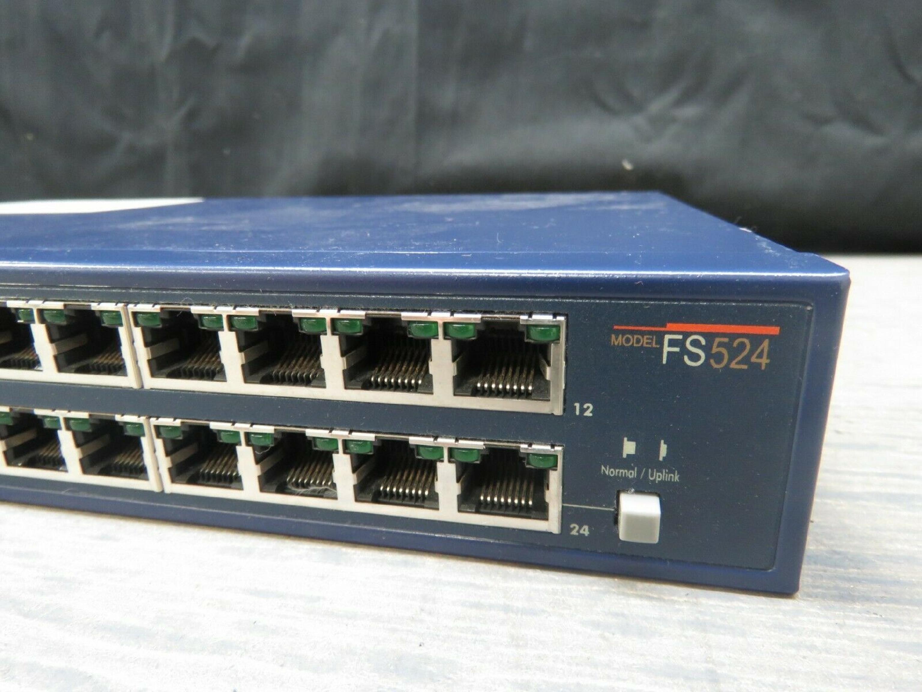 NETGEAR FS524 24 PORT 10/100MBPS FAST ETHERNET SWITCH