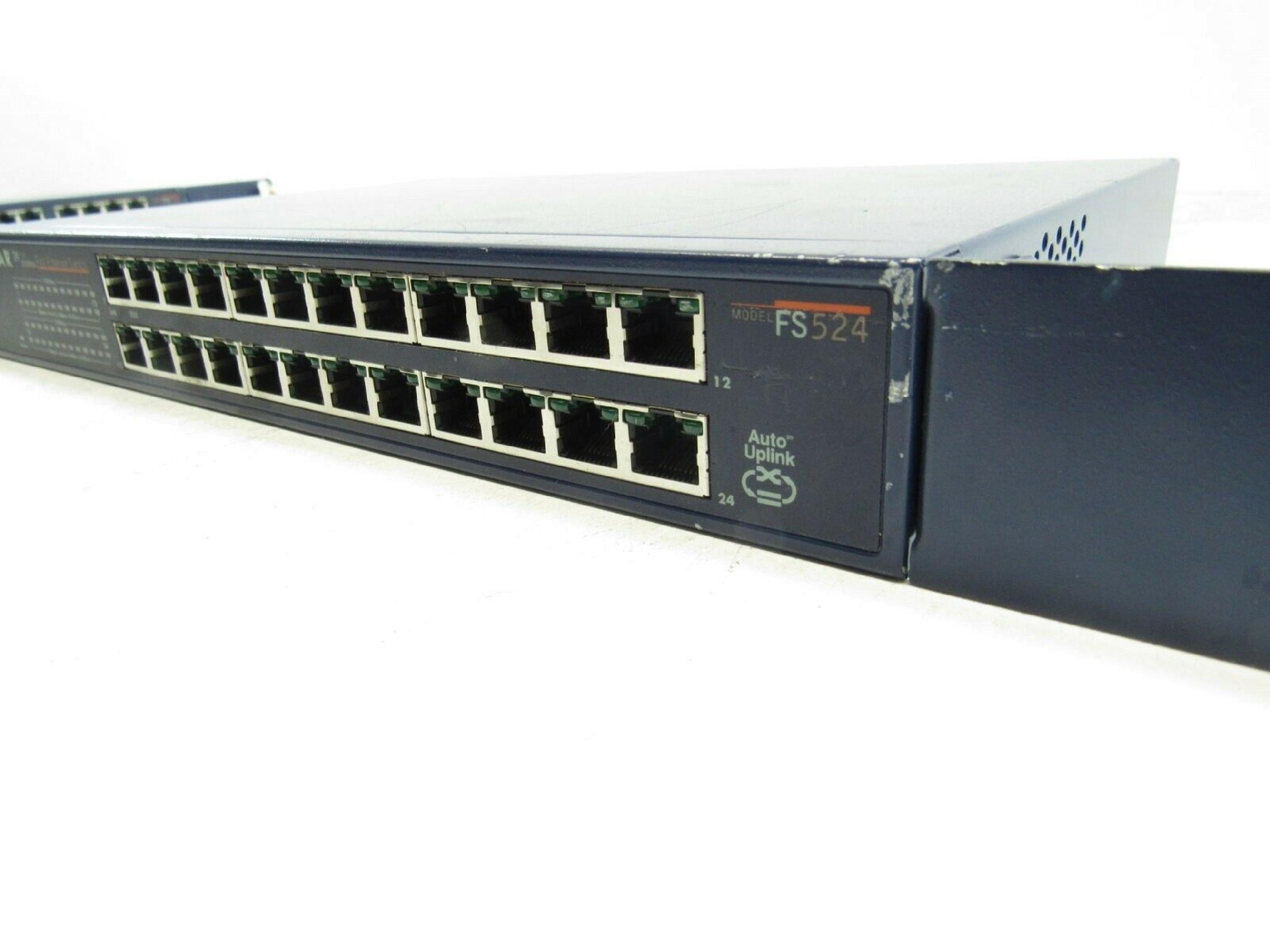 NETGEAR FS524 24 PORT 10/100MBPS FAST ETHERNET SWITCH