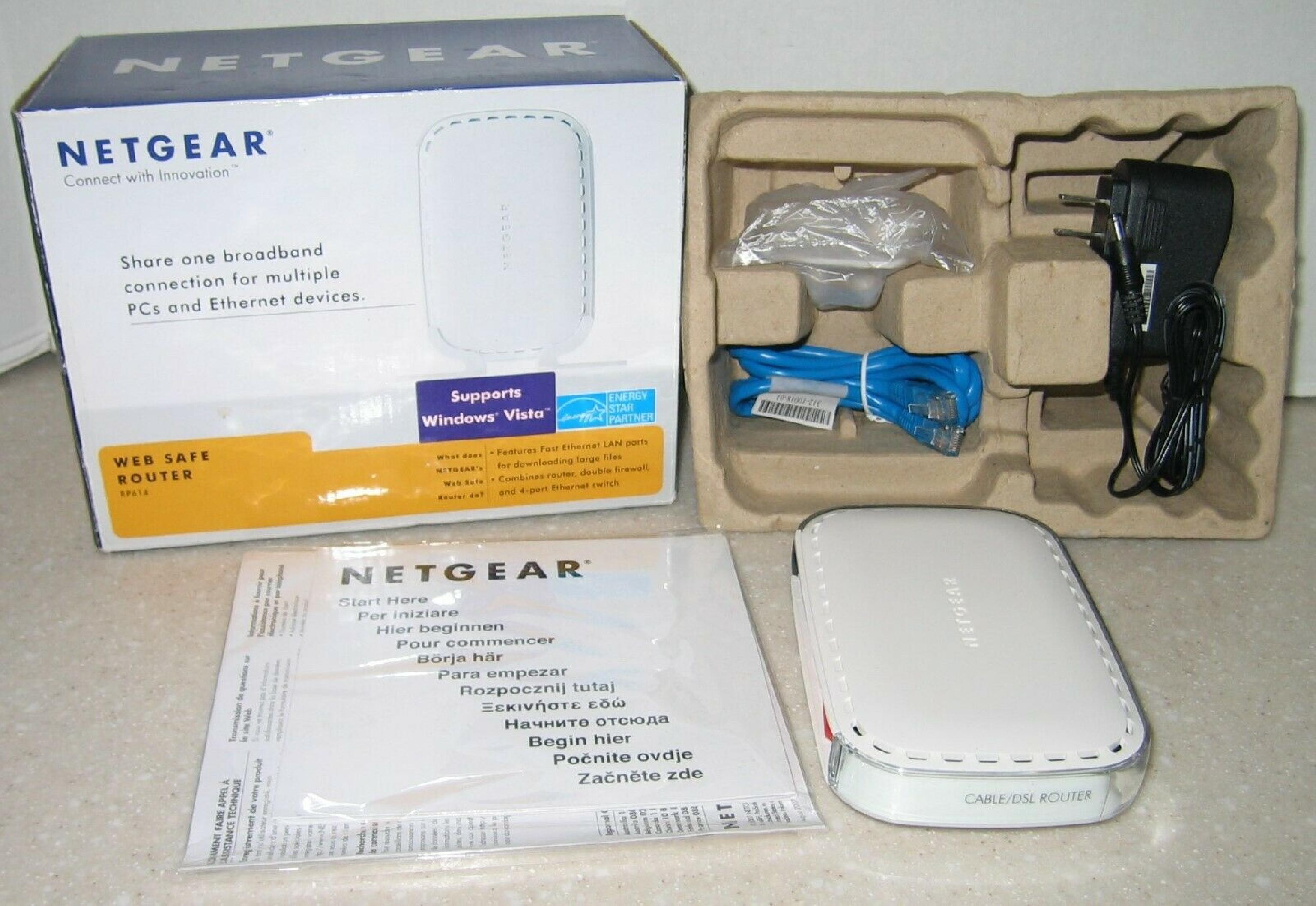 NETGEAR RP614 4 PORT 10/100BT ROUTER