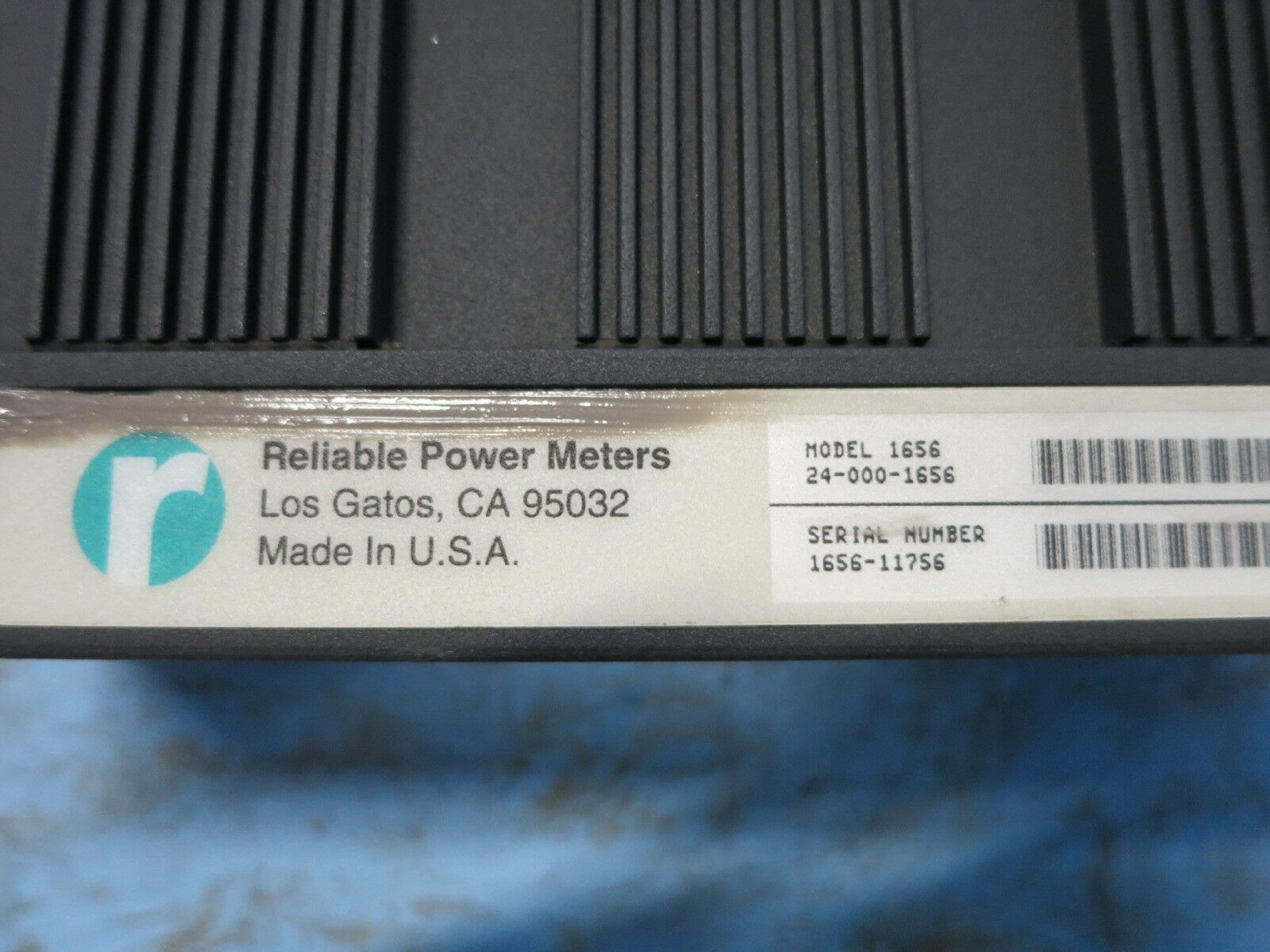 RELIABLE POWER METERS 24-000-1656 3 PHASE POWER QUALITY RECORDER