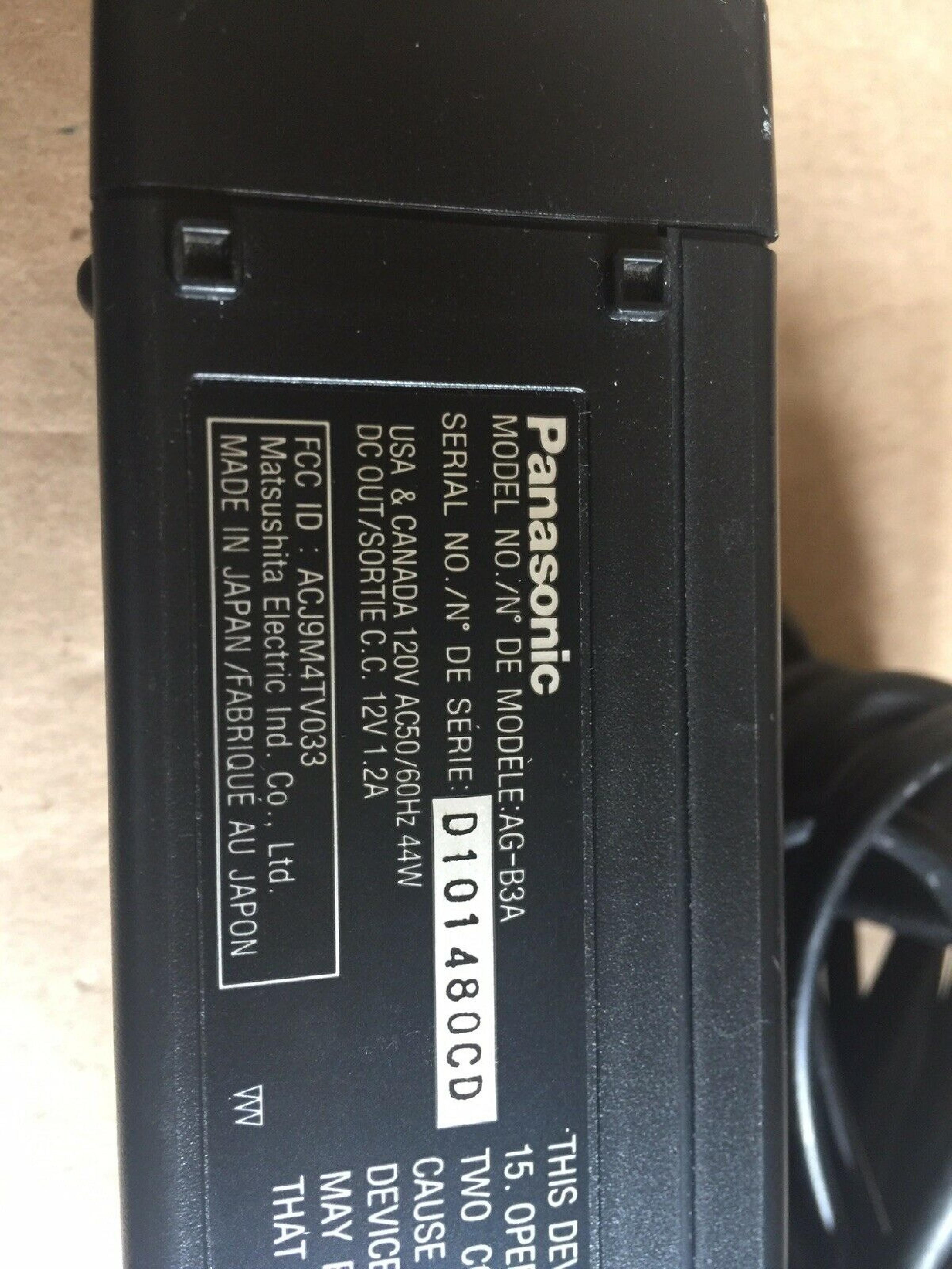 PANASONIC AG-B3 VIDEO AC ADAPTER