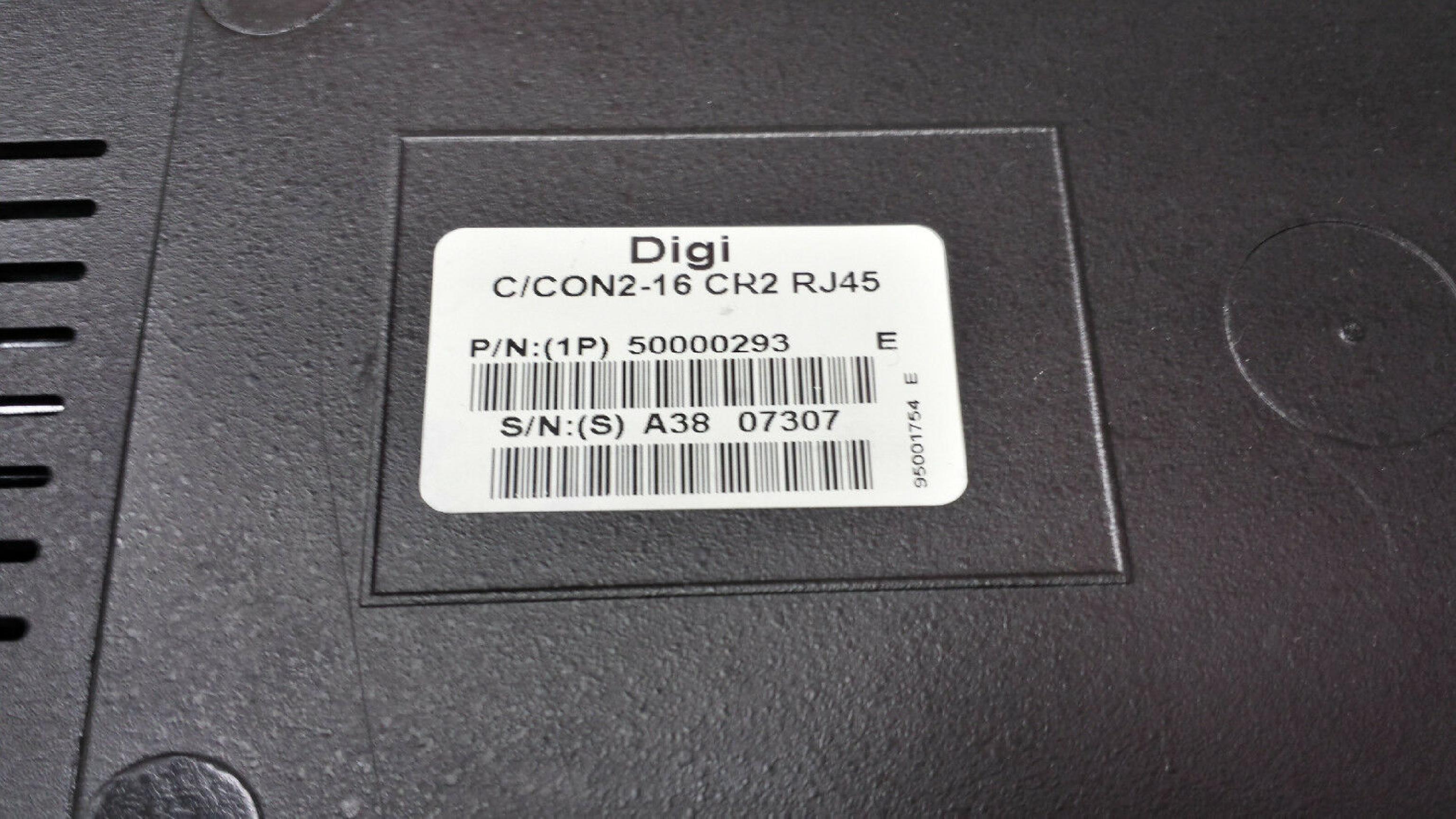 DIGI INTERNATIONAL 50000293 C/CON 16 PORT RJ45 SERIAL EXTERNAL BOX