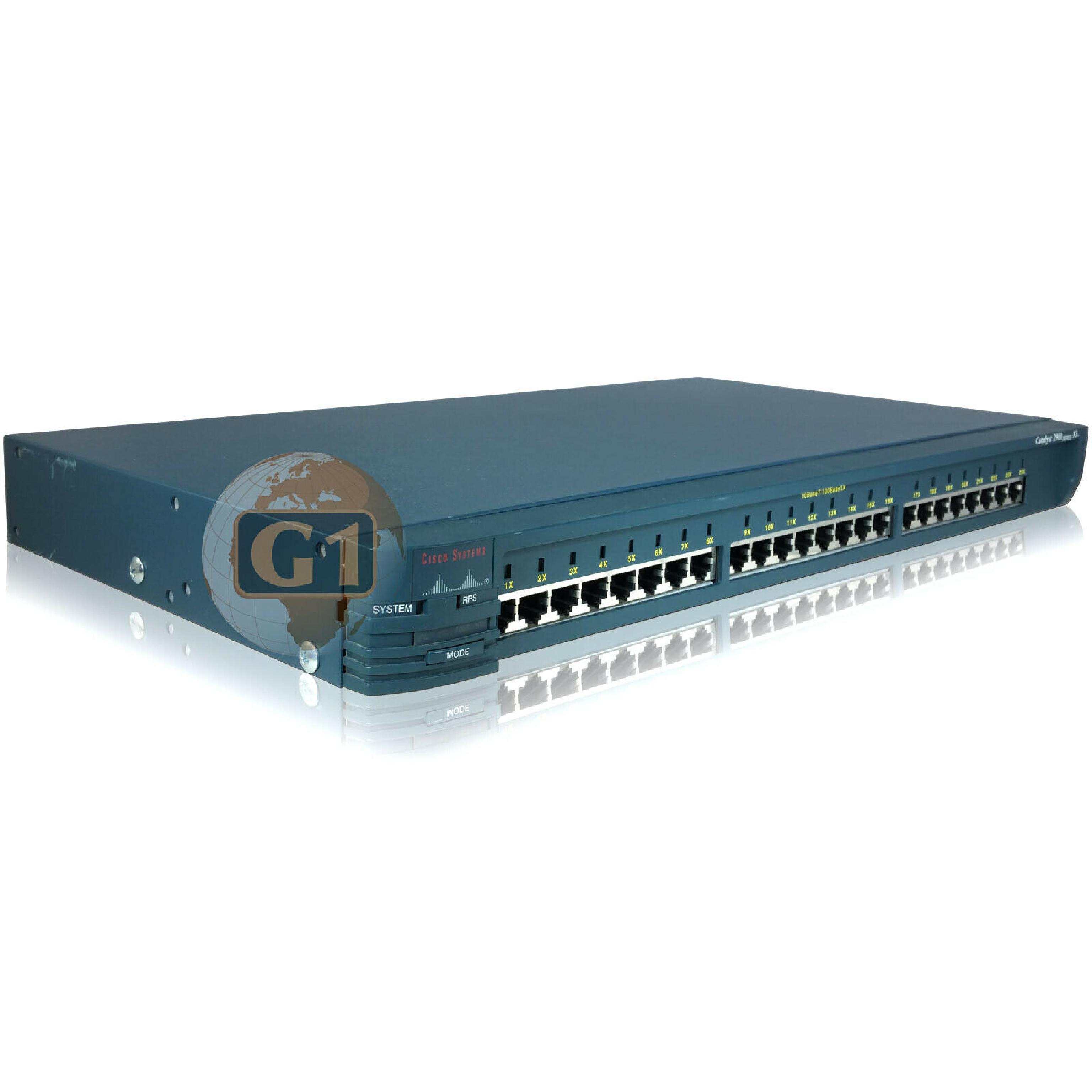 CISCO SYSTEMS WS-C2924-XL-EN 24 PORT SWITCH - OPEN BOX WITH INSTALL KIT AND SOFTWARE