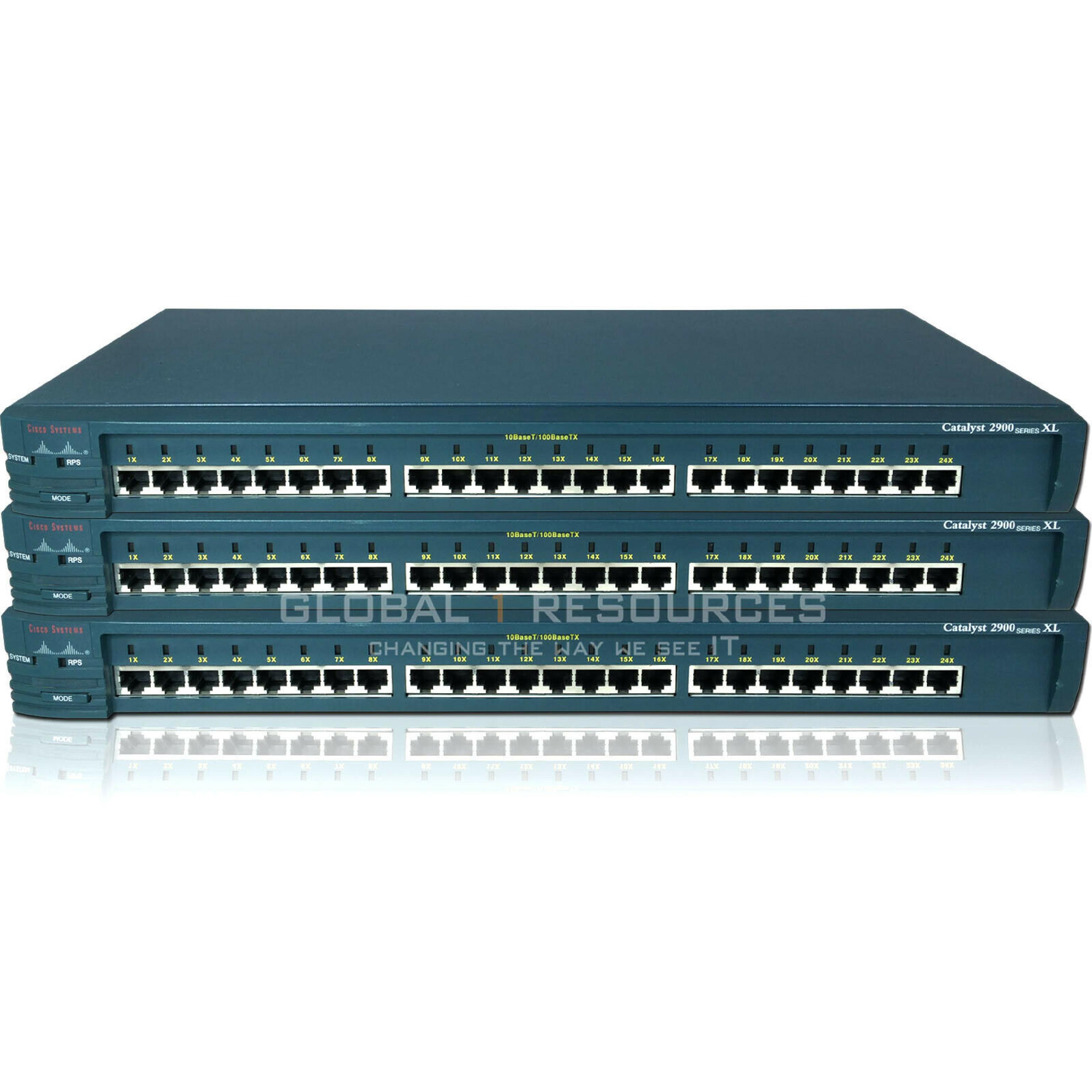 CISCO SYSTEMS WS-C2924-XL-EN 24 PORT SWITCH - OPEN BOX WITH INSTALL KIT AND SOFTWARE