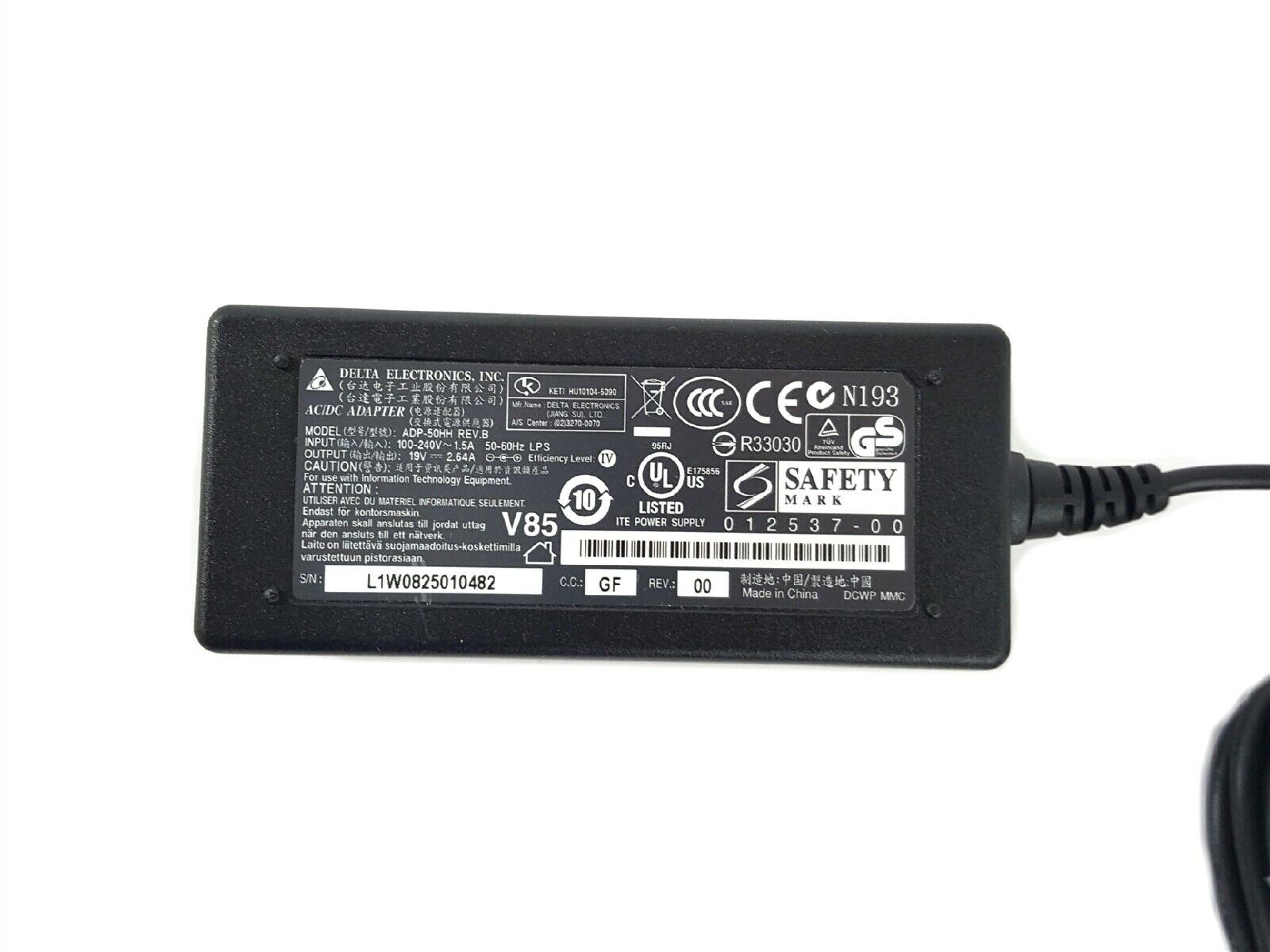 DELTA ELECTRONICS INC ADP-50HH AC ADAPTER POWER SUPPLY 19V 2.64A
