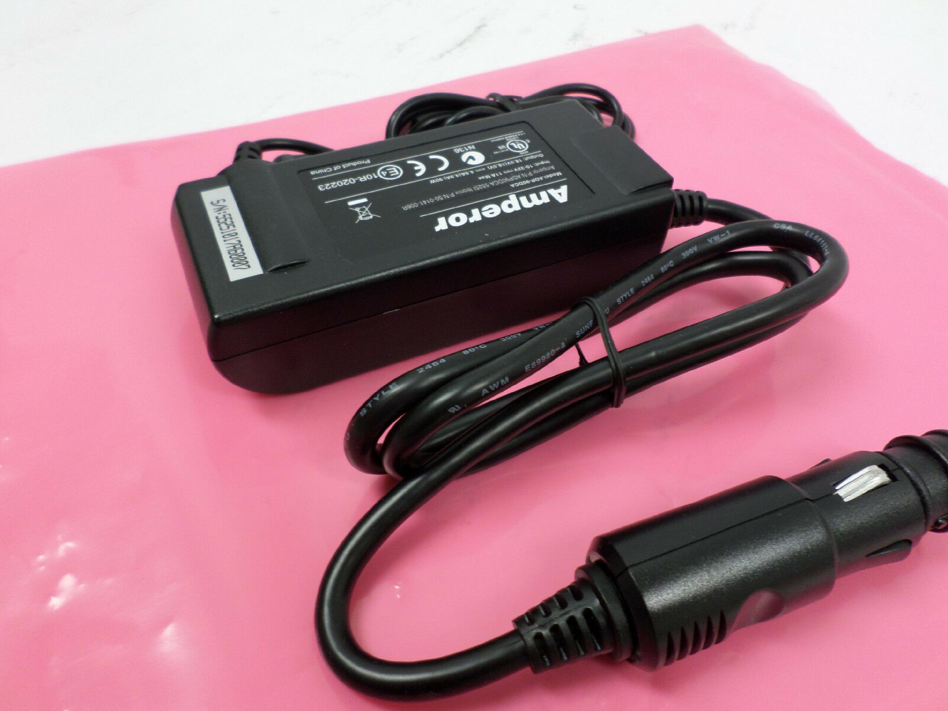 AMPEROR ADP-90DCA CAR CIGARETTE CIGAR LIGHTER ADAPTER 18.5V 4.9A 90W