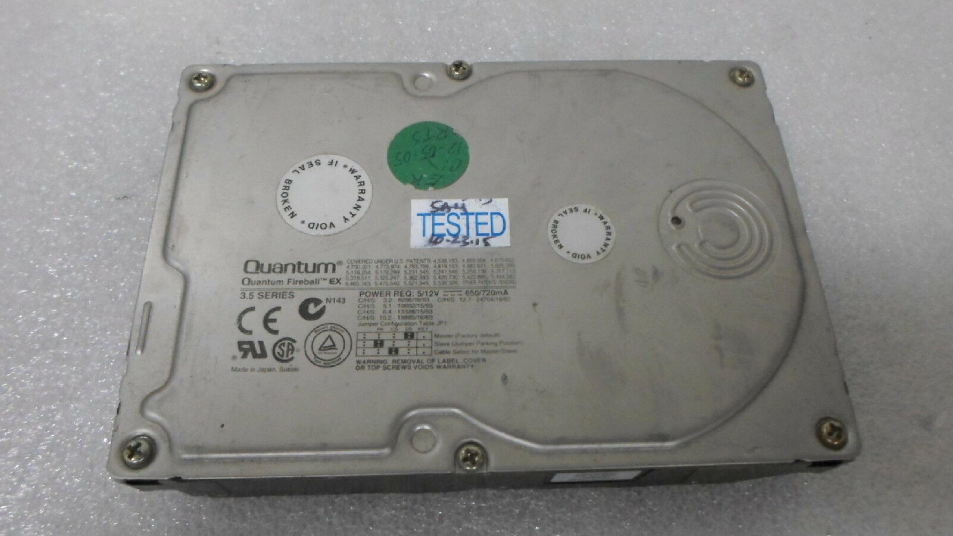 QUANTUM EX64A013 6.4GB FIREBALL EX IDE DRIVE