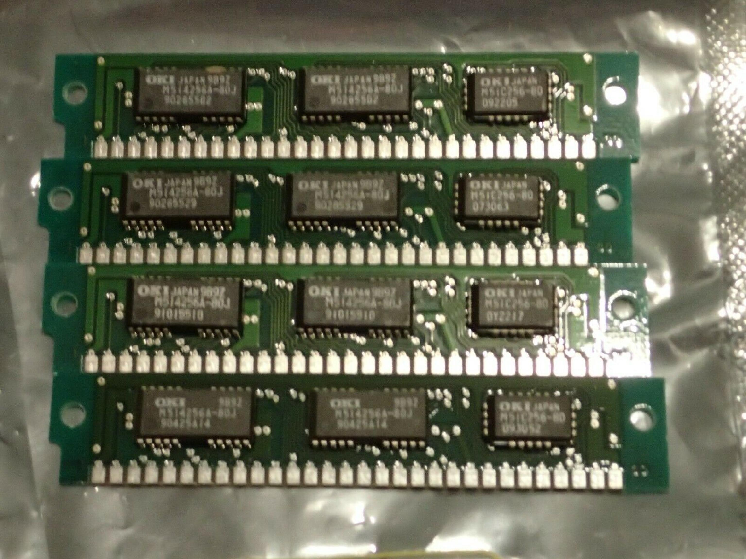 OKI MSC2331A-80YS3 256K 30PIN SIMM 80NS 3CHIP