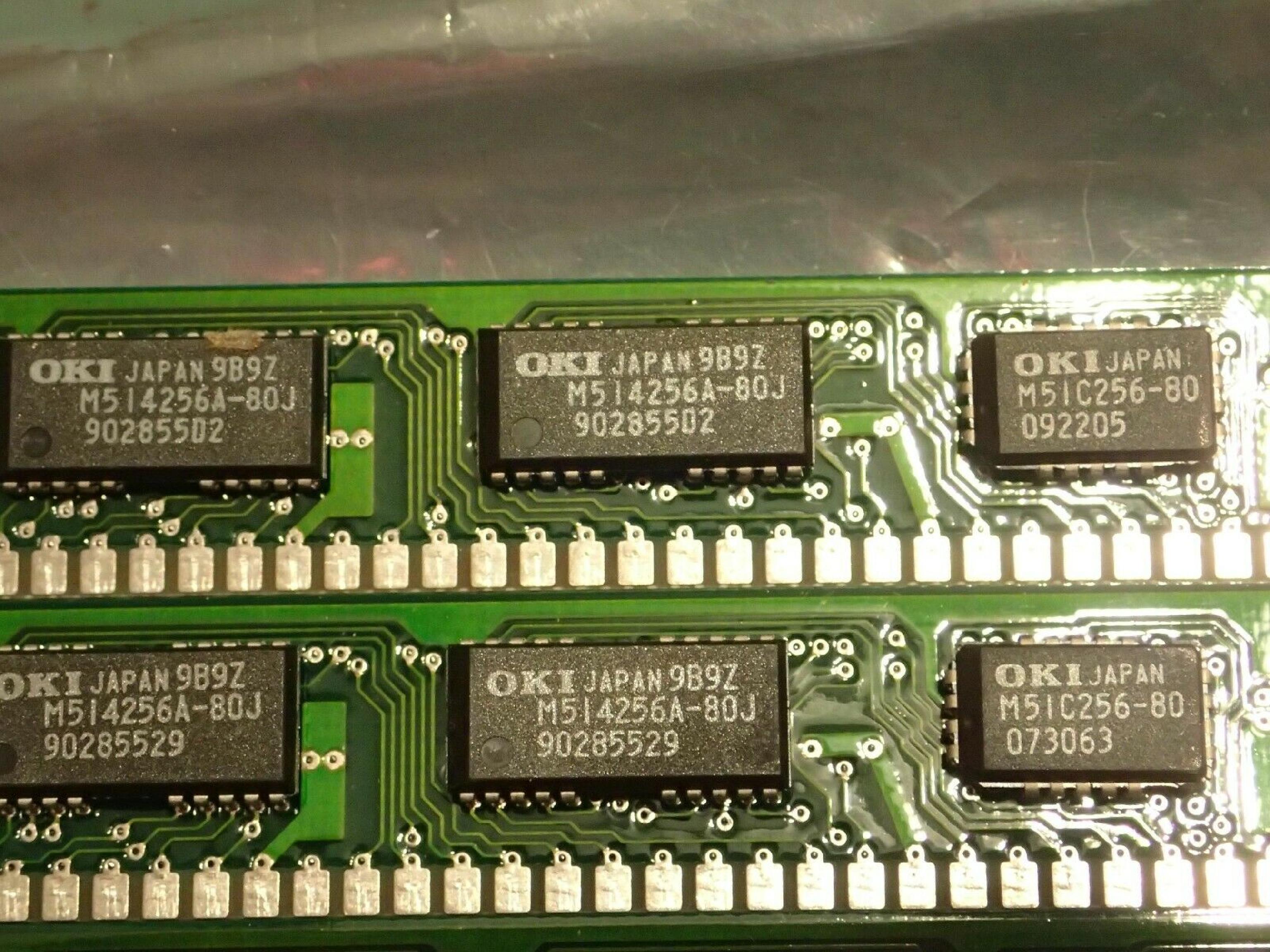 OKI MSC2331A-80YS3 256K 30PIN SIMM 80NS 3CHIP