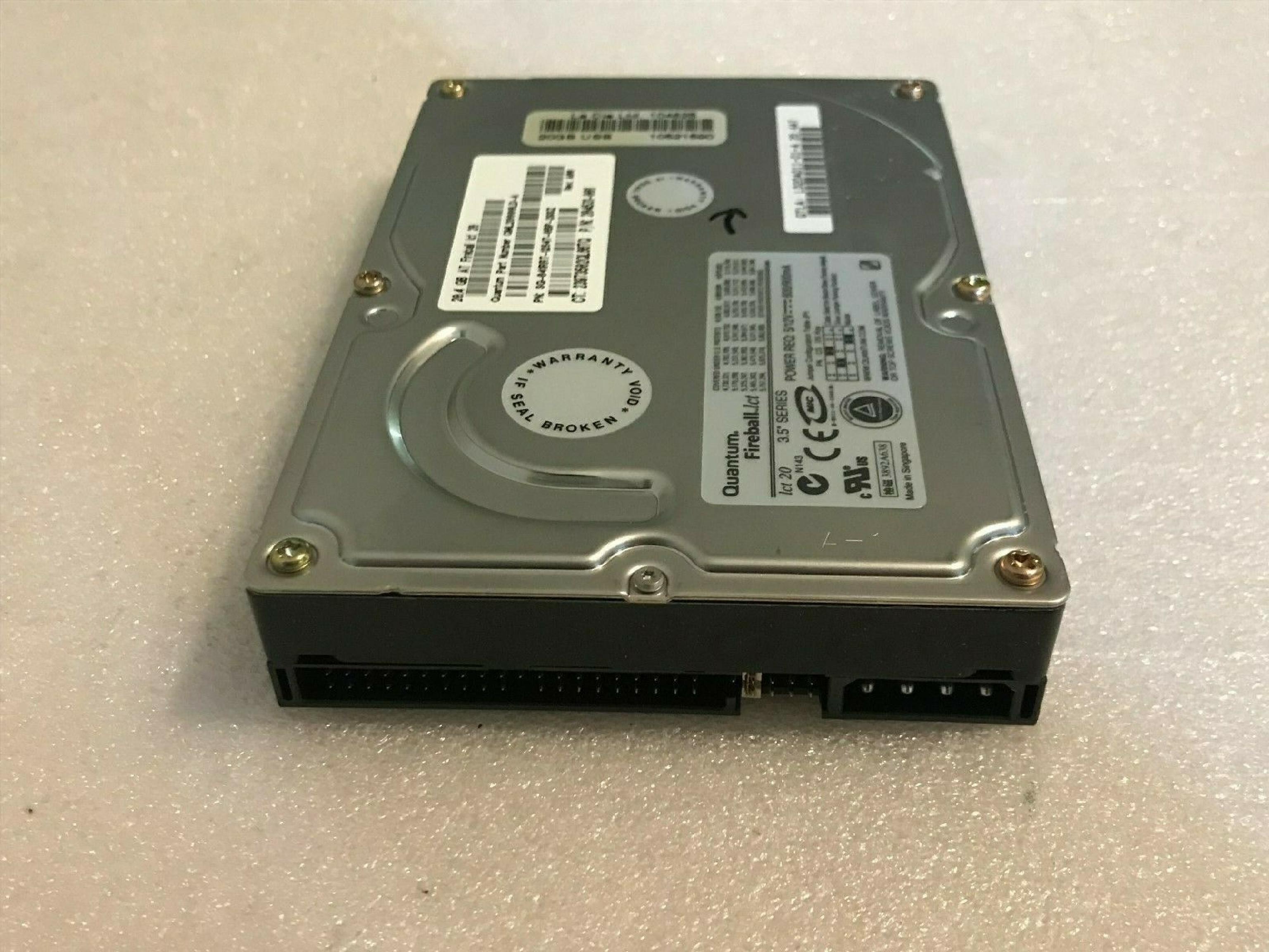 QUANTUM LD20A011-01-A 20GB IDE FIREBALL LCT REV A00 20.4GB DRIVE LBA 39876480 DATE 18 DEC 2000 FW APL09