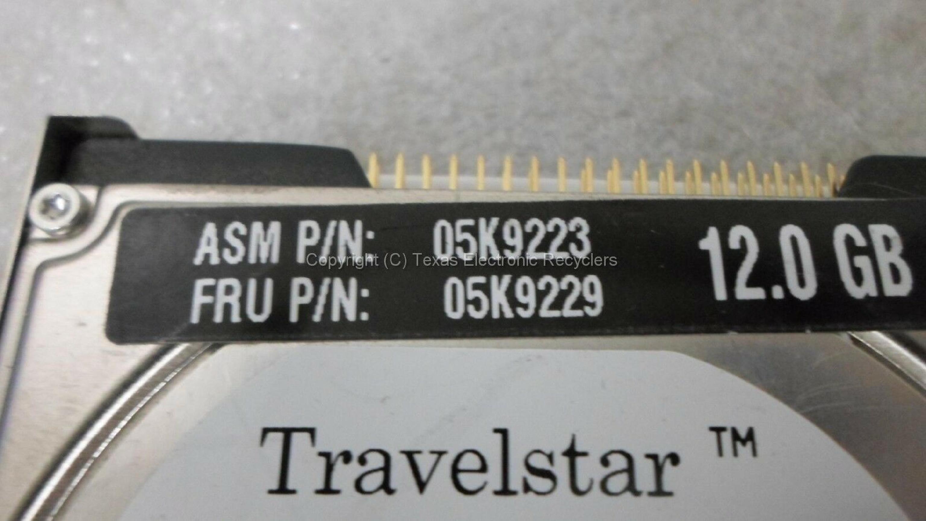 IBM 22L0053 12GB 2.5 INCH DRIVE 13DEC00 MLC F80495