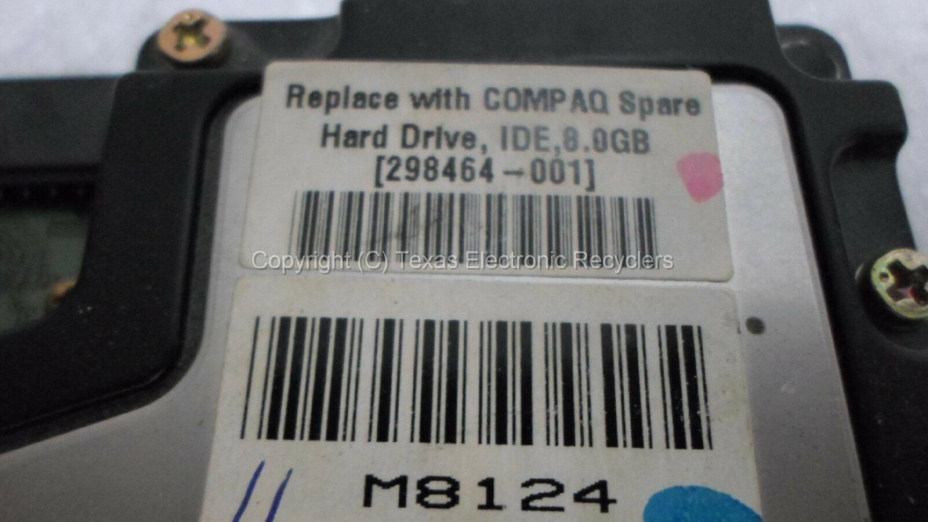 COMPAQ / HEWLETT PACKARD / HP TS08A891 8.4GB BIGFOOT TS IDE DRIVE