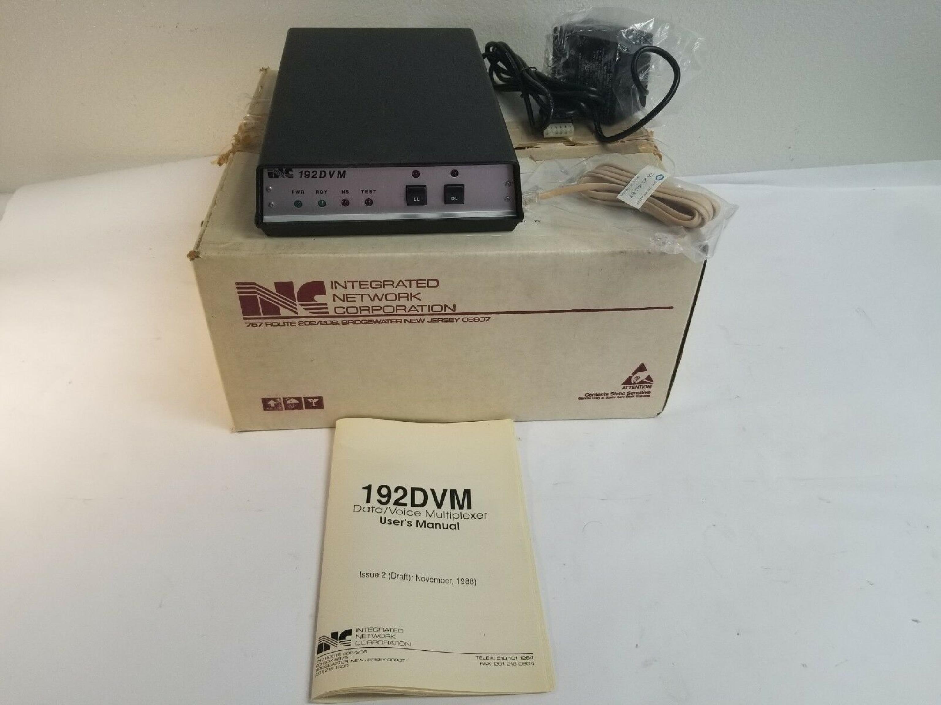 INC 192DVM DATA VOICE MUX WITH POWER SUPPLY SICSWR04AA