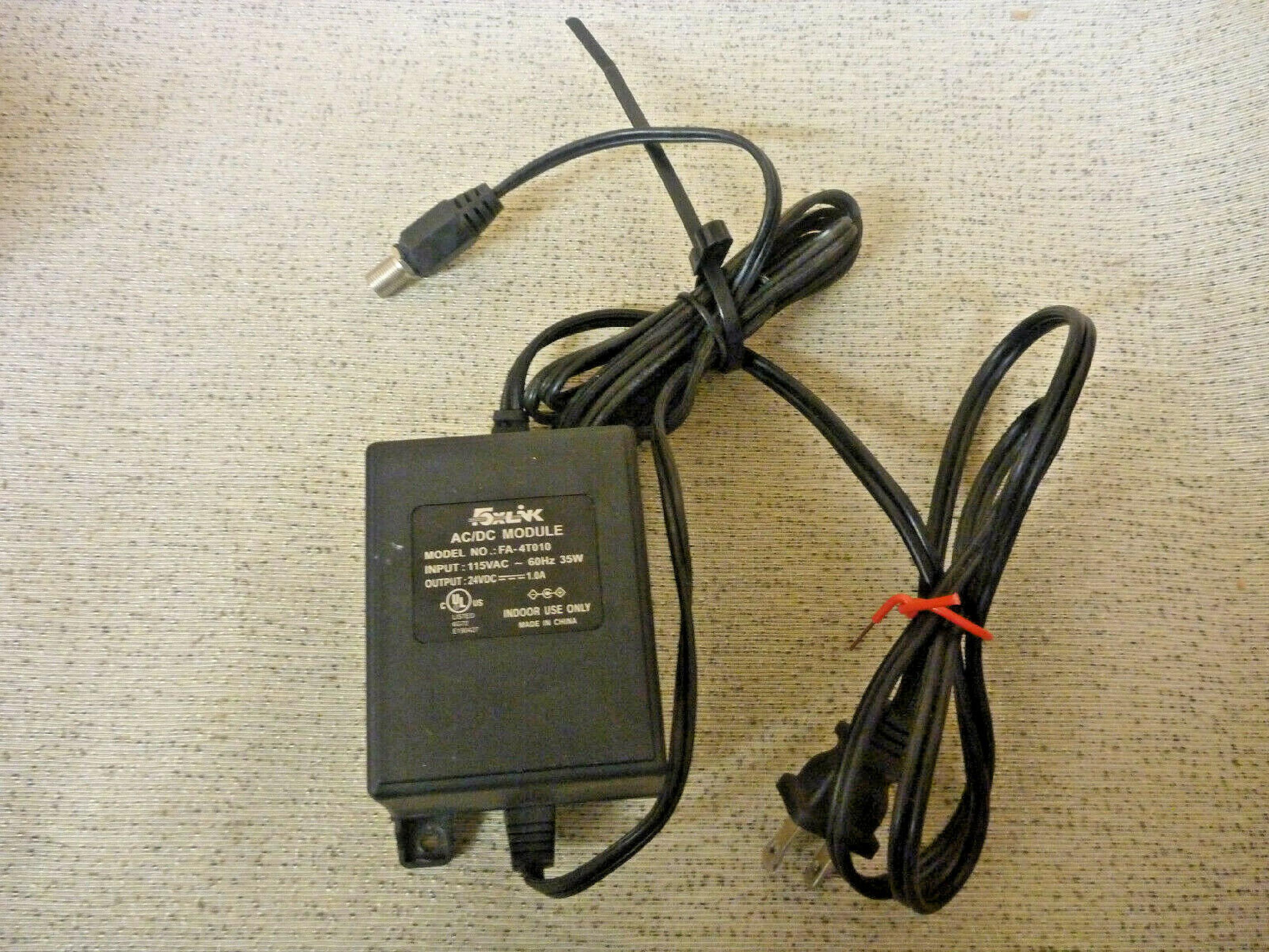 FOXLINK FA-4T010 AC ADAPTER 24VDC 1.0A WITH CUT LEADS