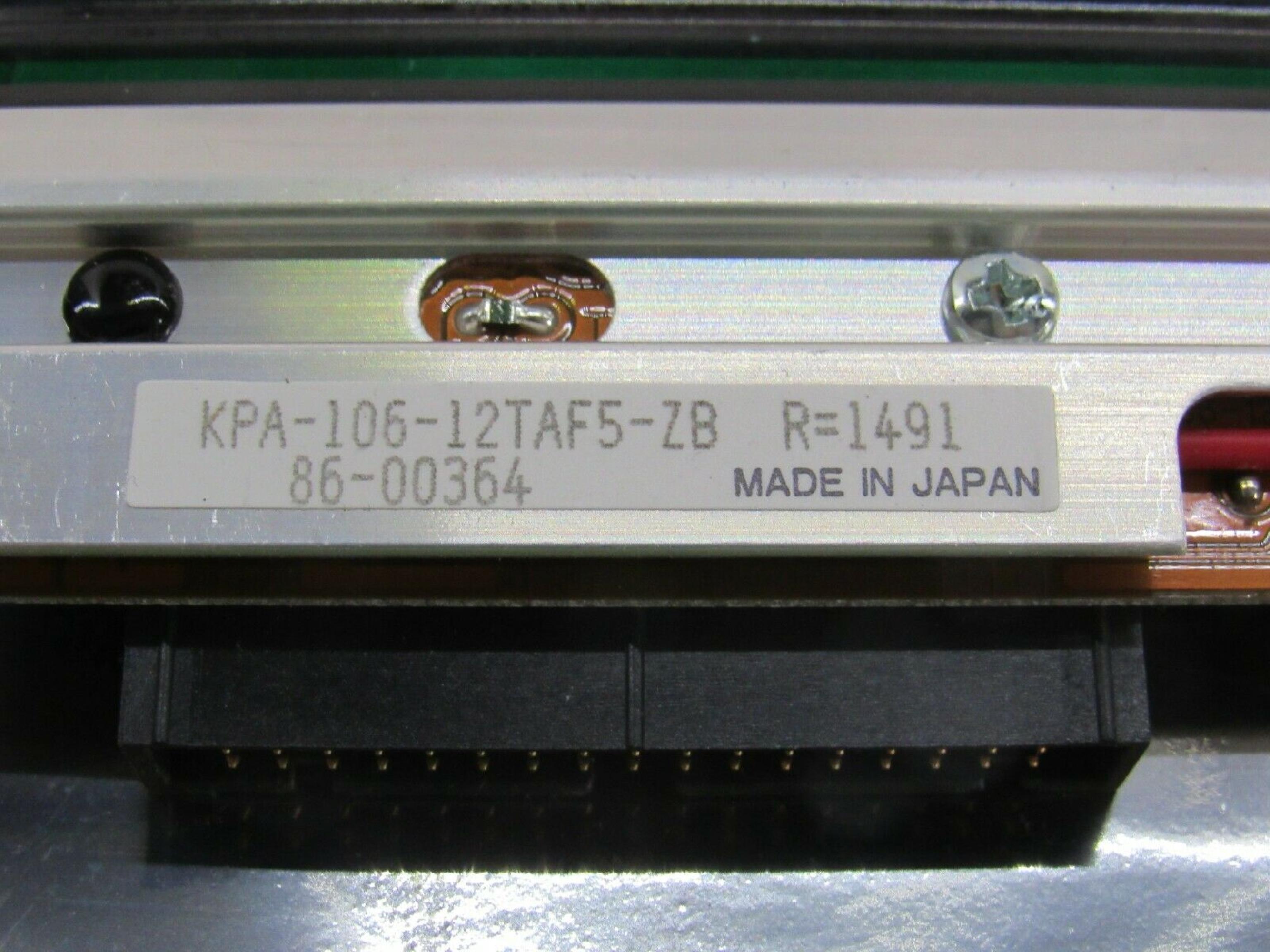 ZEBRA KPA-106-12TAF5-ZB THERMAL PRINTHEAD FOR LABEL PRINTER