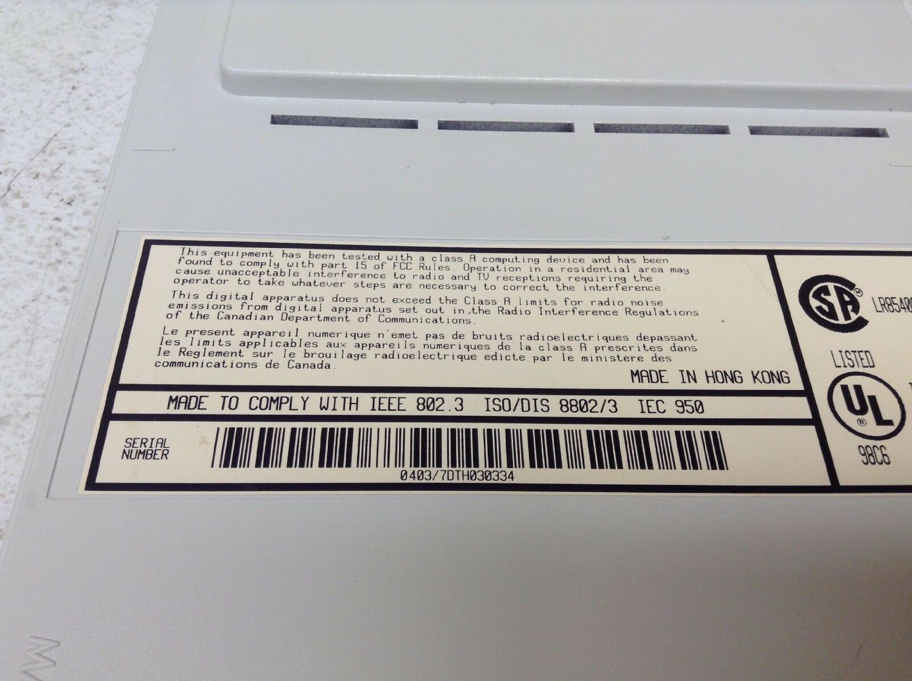 3COM / HP / HEWLETT PACKARD 1627-1 12 PORT LINKBUILDER FMS