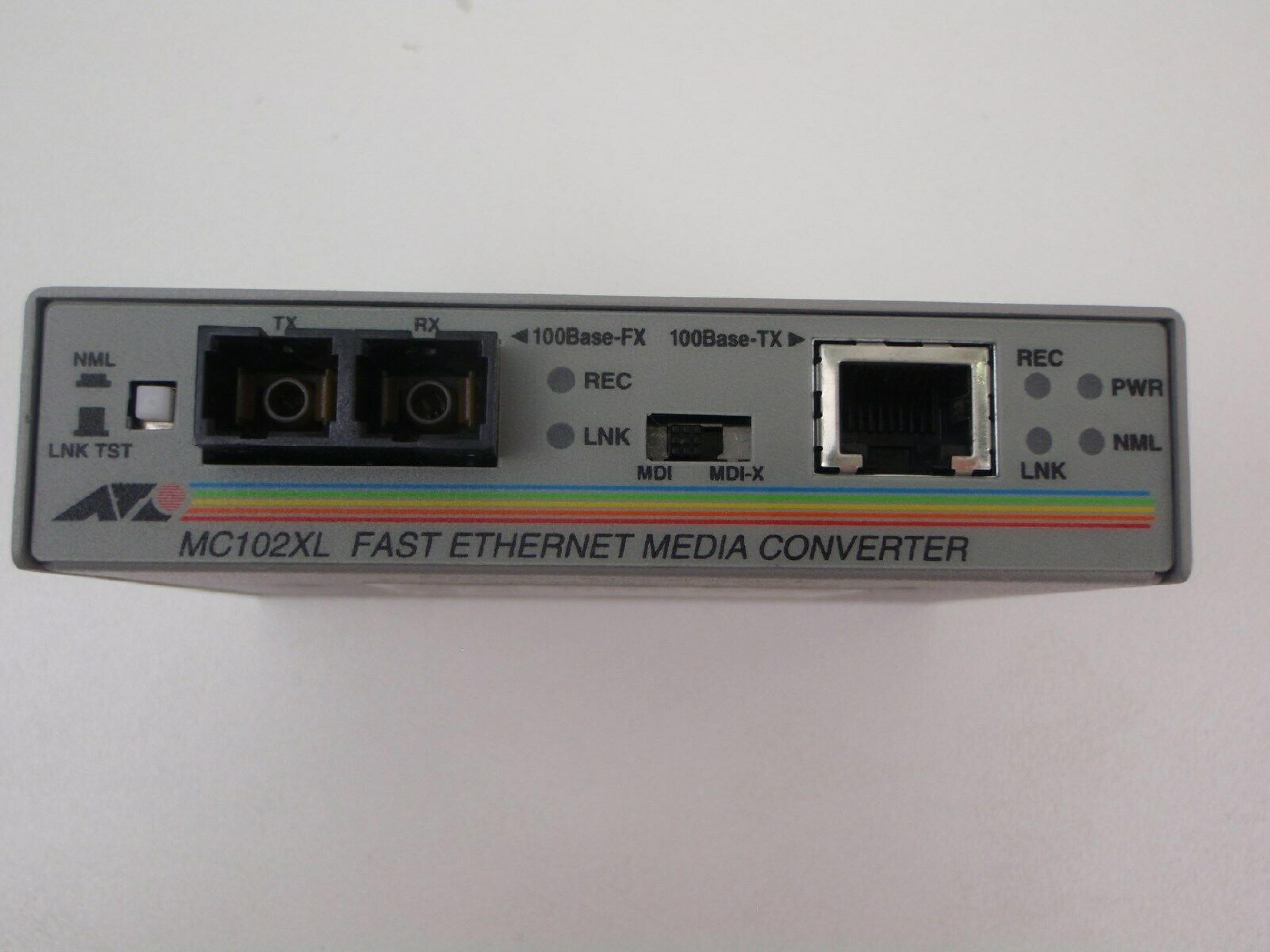 ALLIED TELESYSTEMS / CENTRECOM MC102XL FAST ETHERNET MEDIA CONVERTER