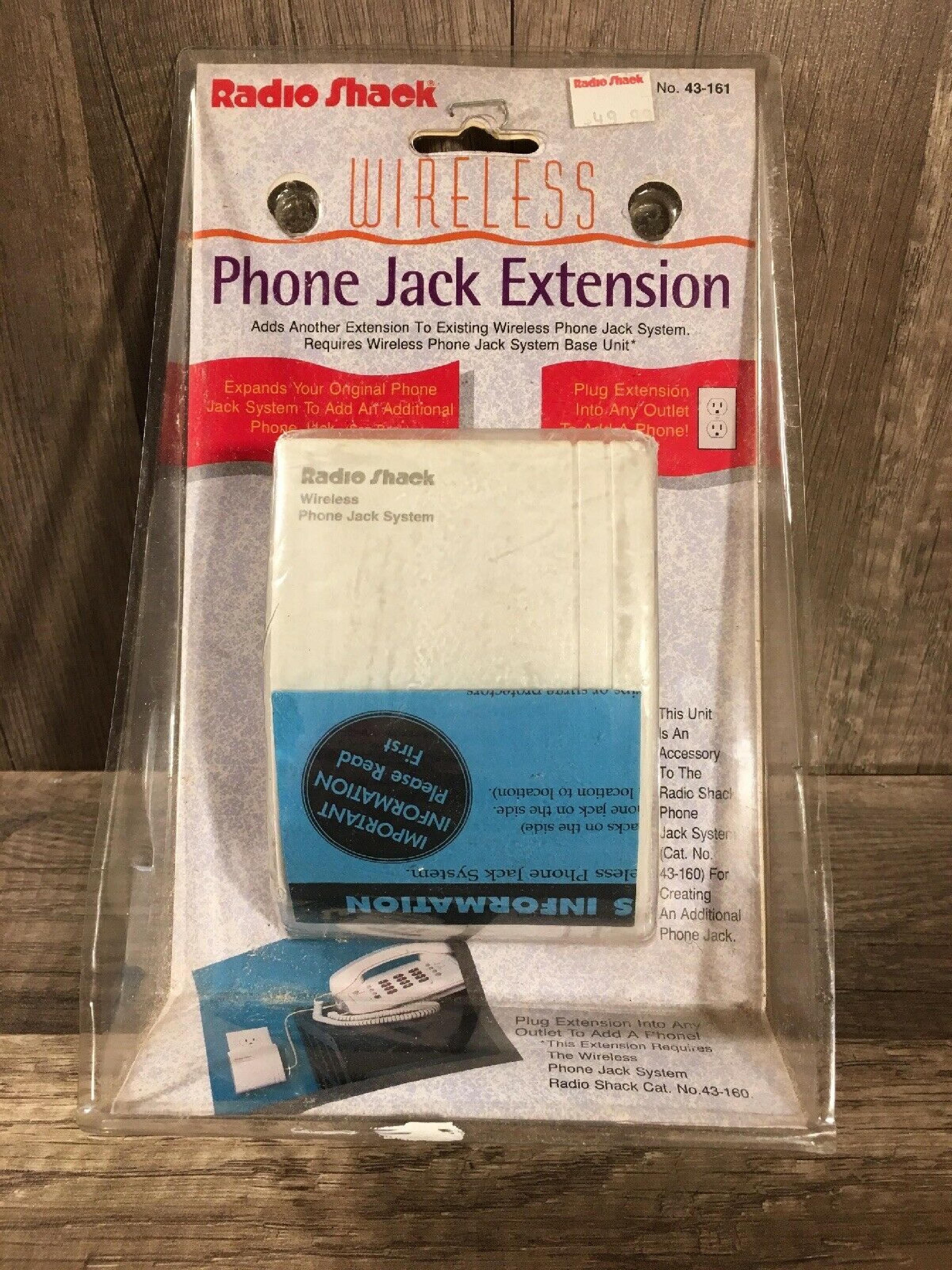 RADIOSHACK 43-161 WIRELESS PHONE JACK EXTENSION UNIT