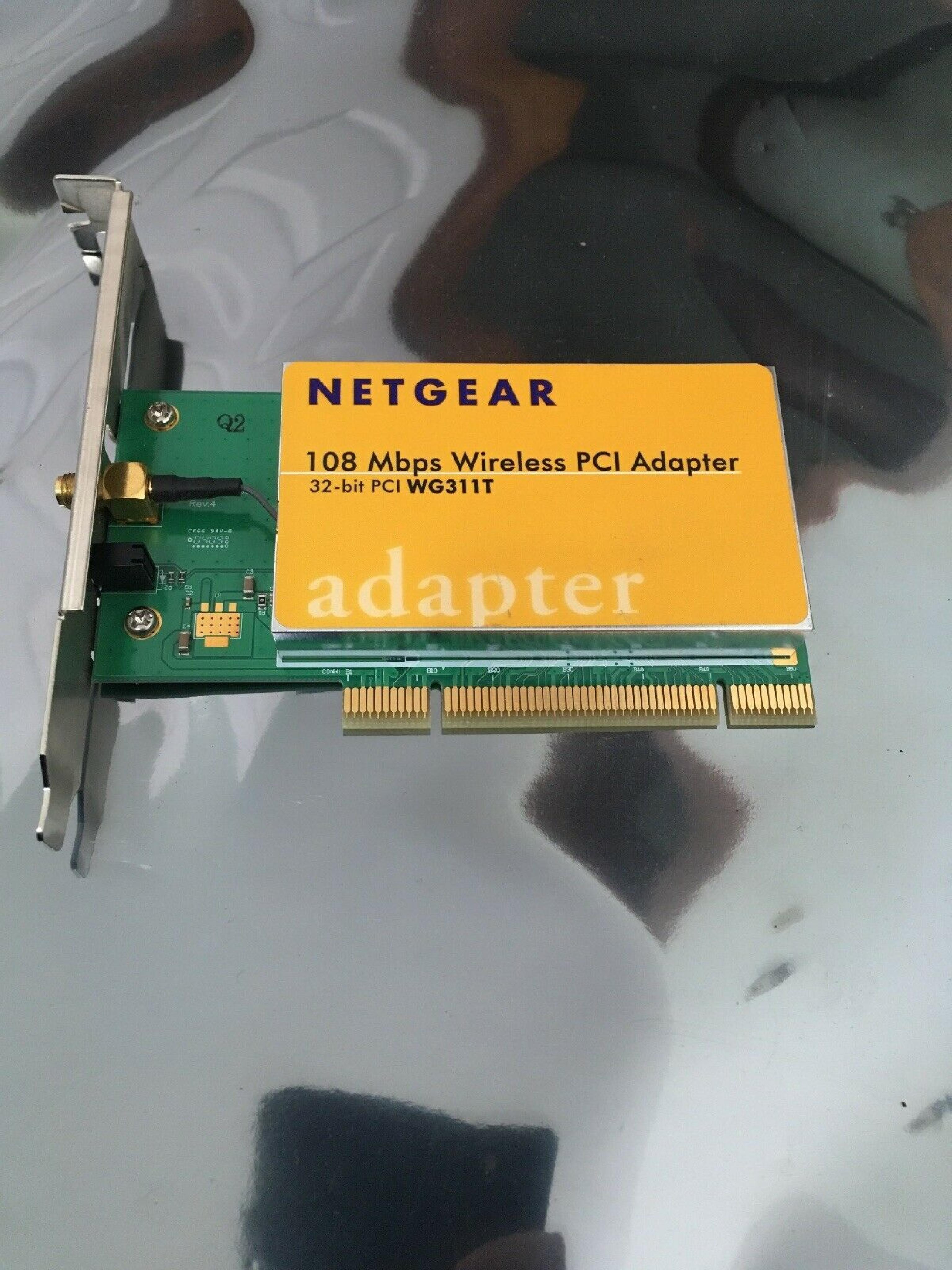 NETGEAR WG311T 108 MBPS WIRELESS PCI ADAPTER 32-BIT PCI