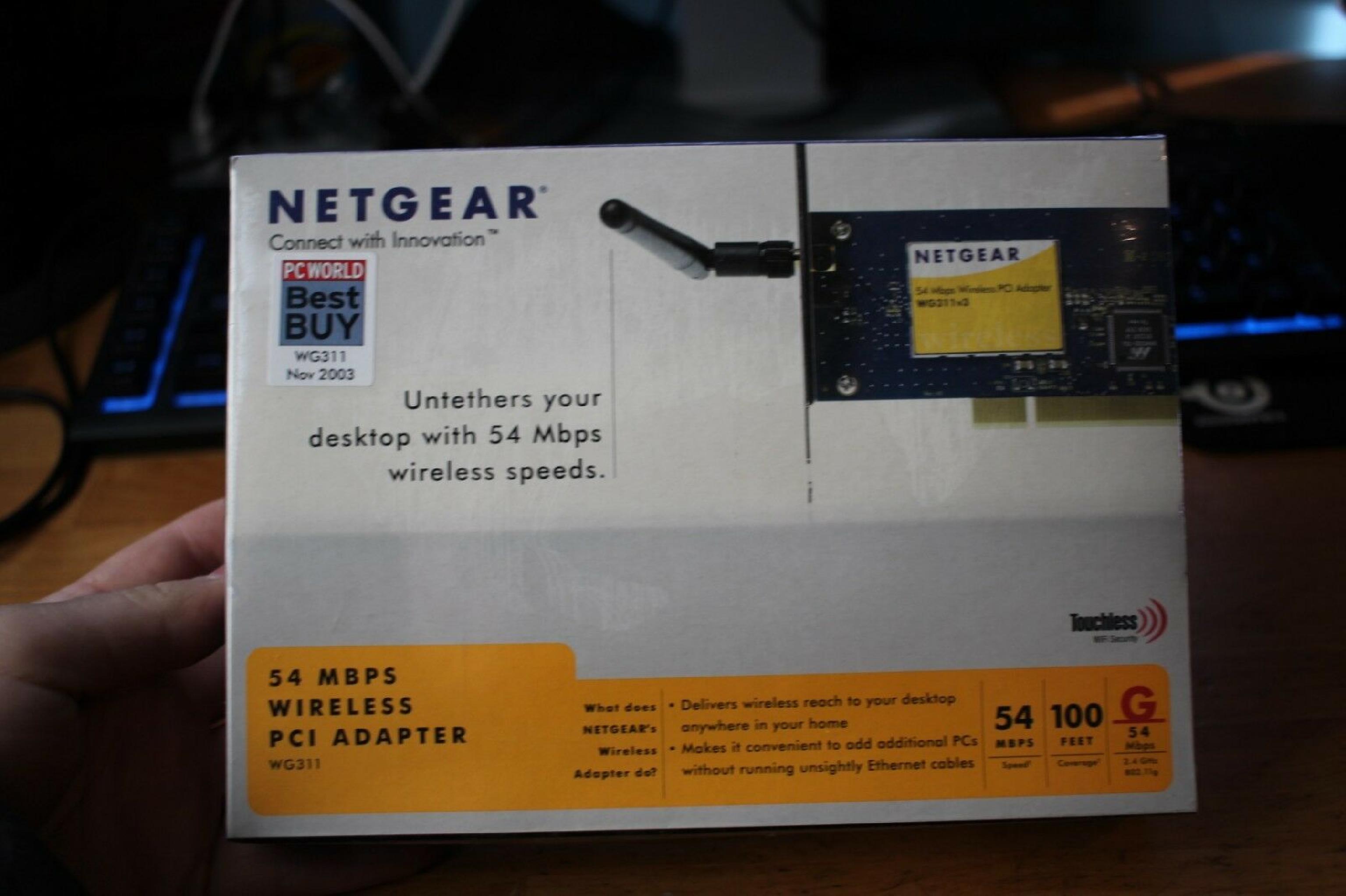 NETGEAR WG311T 108 MBPS WIRELESS PCI ADAPTER 32-BIT PCI