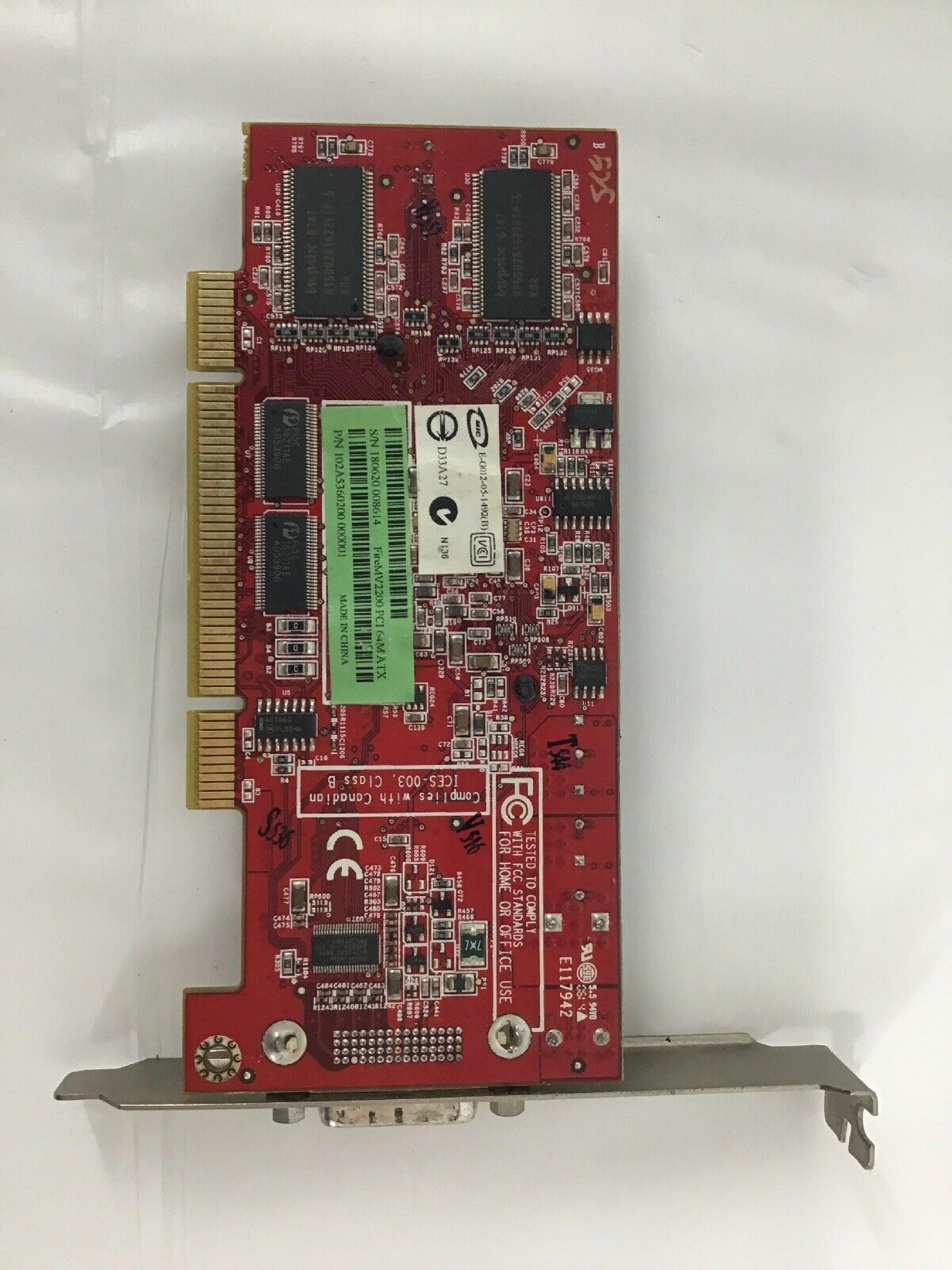 ATI 102A5360200 64MB PCI VIDEO CARD WITH DMS-59 OUTPUT