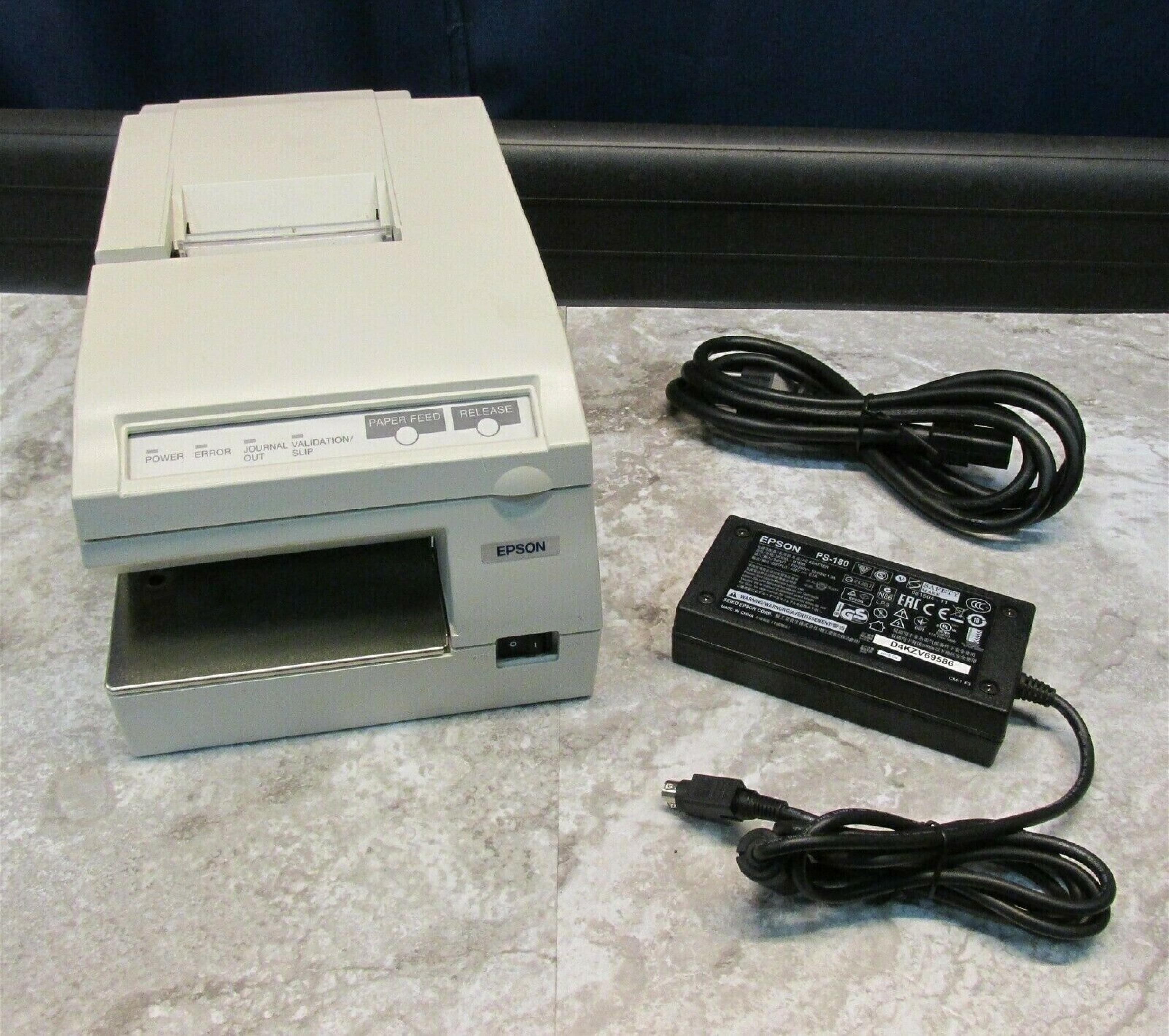 EPSON TM-U375 TESTED GOOD - MULTIFUNCTION RECEIPT PRINTER W/O POWER SUPPLY OR CONSUMABLES