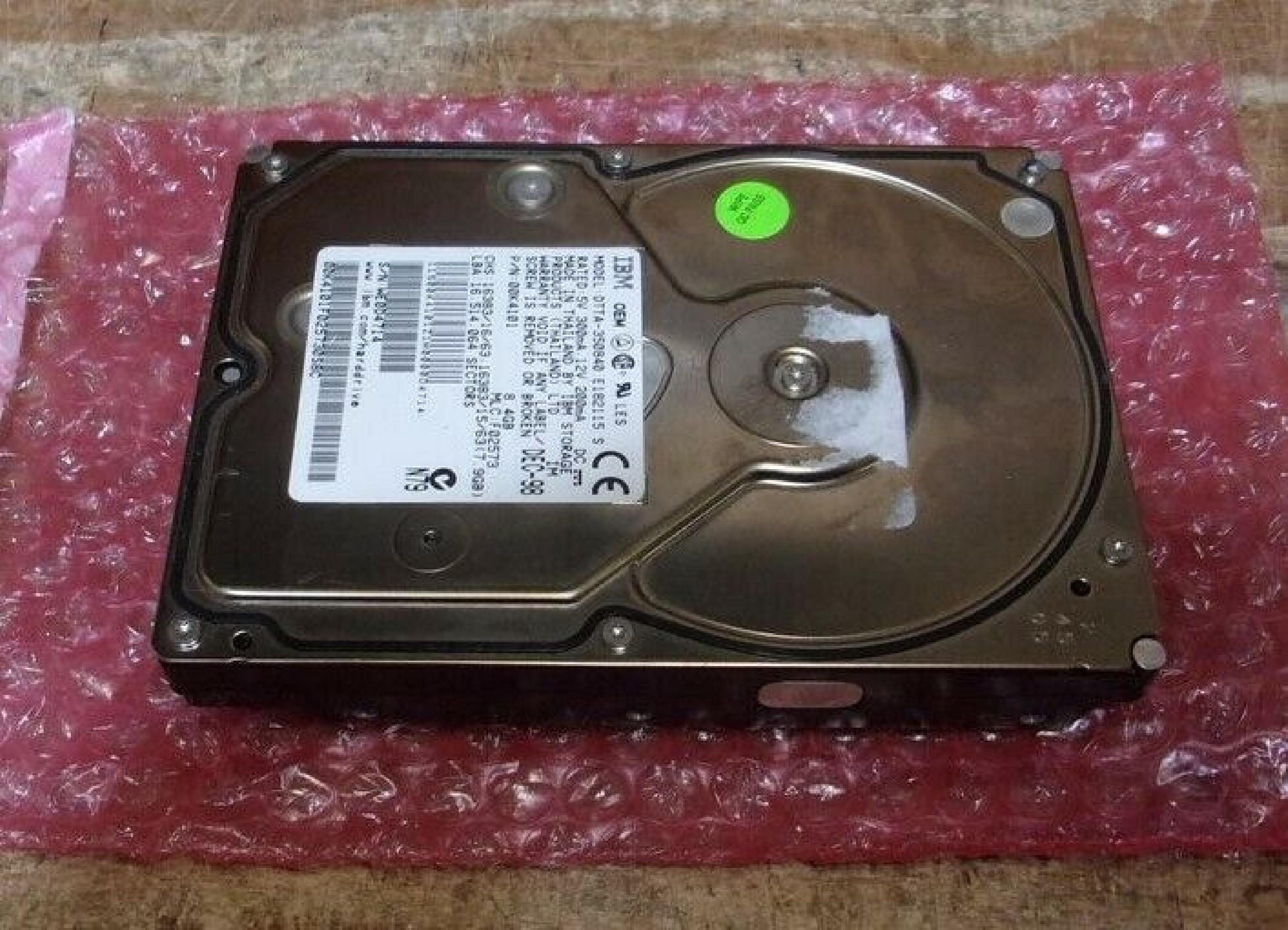 IBM DTTA-350840 8.4GB IDE DRIVE MCL:F02573 OCT-98