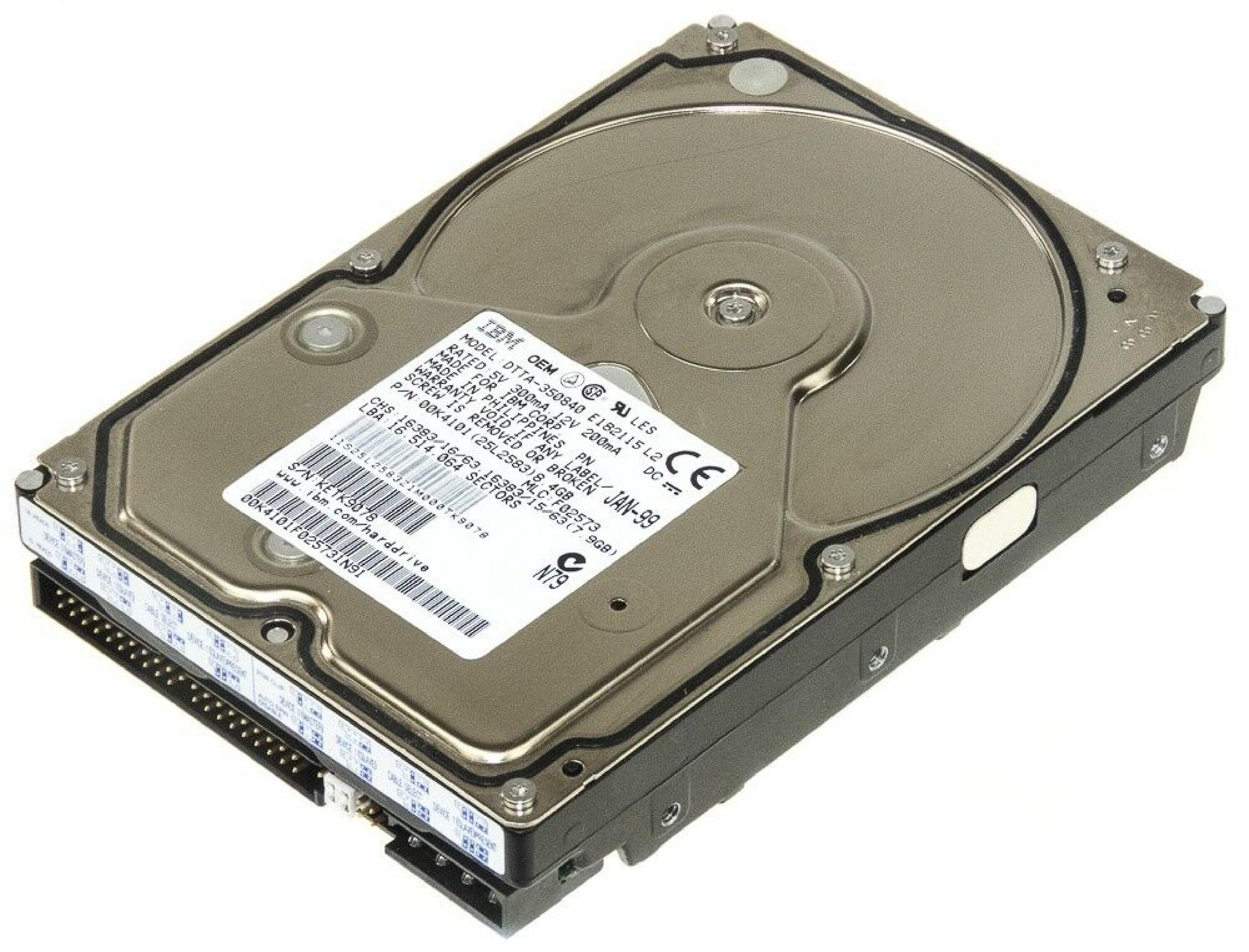 IBM DTTA-350840 8.4GB IDE DRIVE MCL:F02573 OCT-98