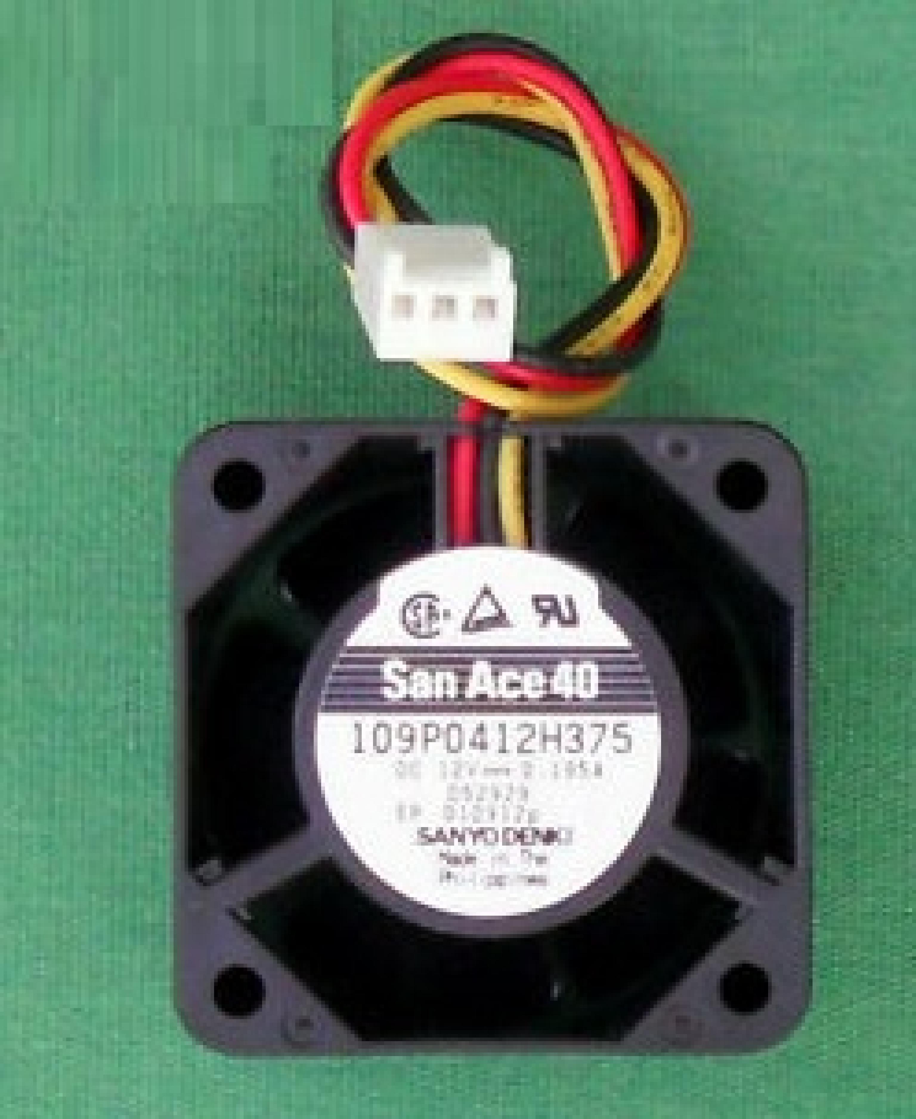 SAN ACE SanAce 40 FAN 5VDC .16A 40MM BY 10MM, 3 WIRE 4INCH CABLE WITH 3PIN IDC CONNECTOR