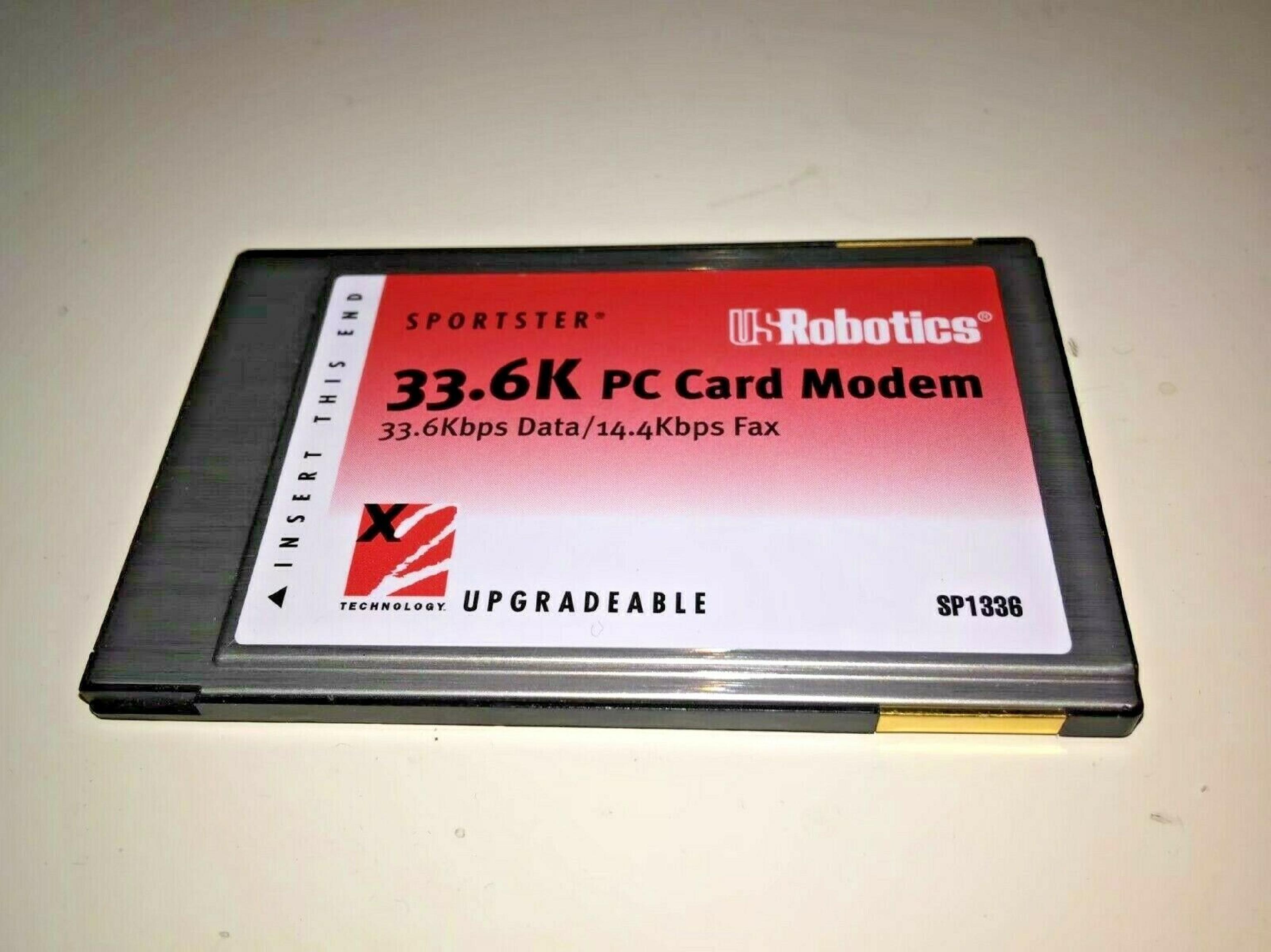 US ROBOTICS / USR SP1336 WITHOUT CABLE, 33.6K PC CARD MODEM 33.6KBPS 14.4KBPS FAX PCMCIA
